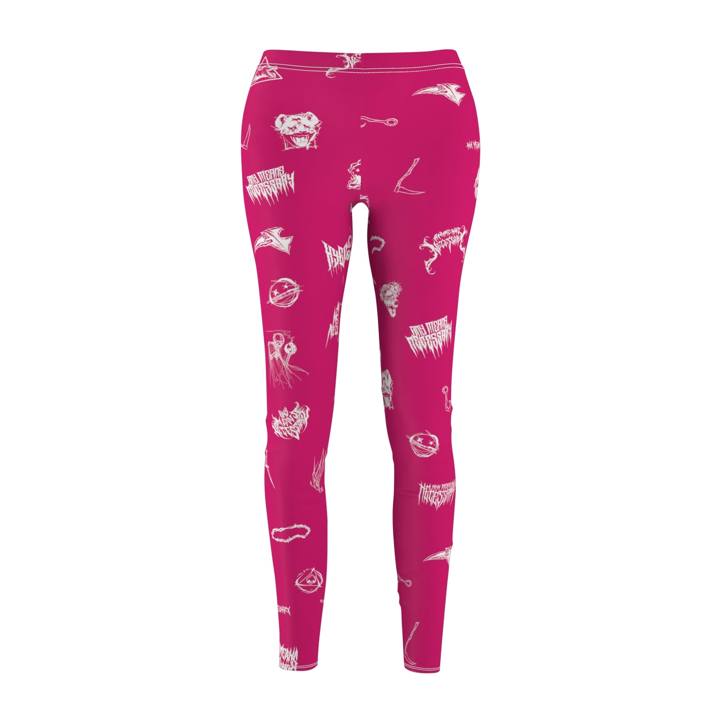 any means necessary shawn coss wingbats leggings fuchsia front