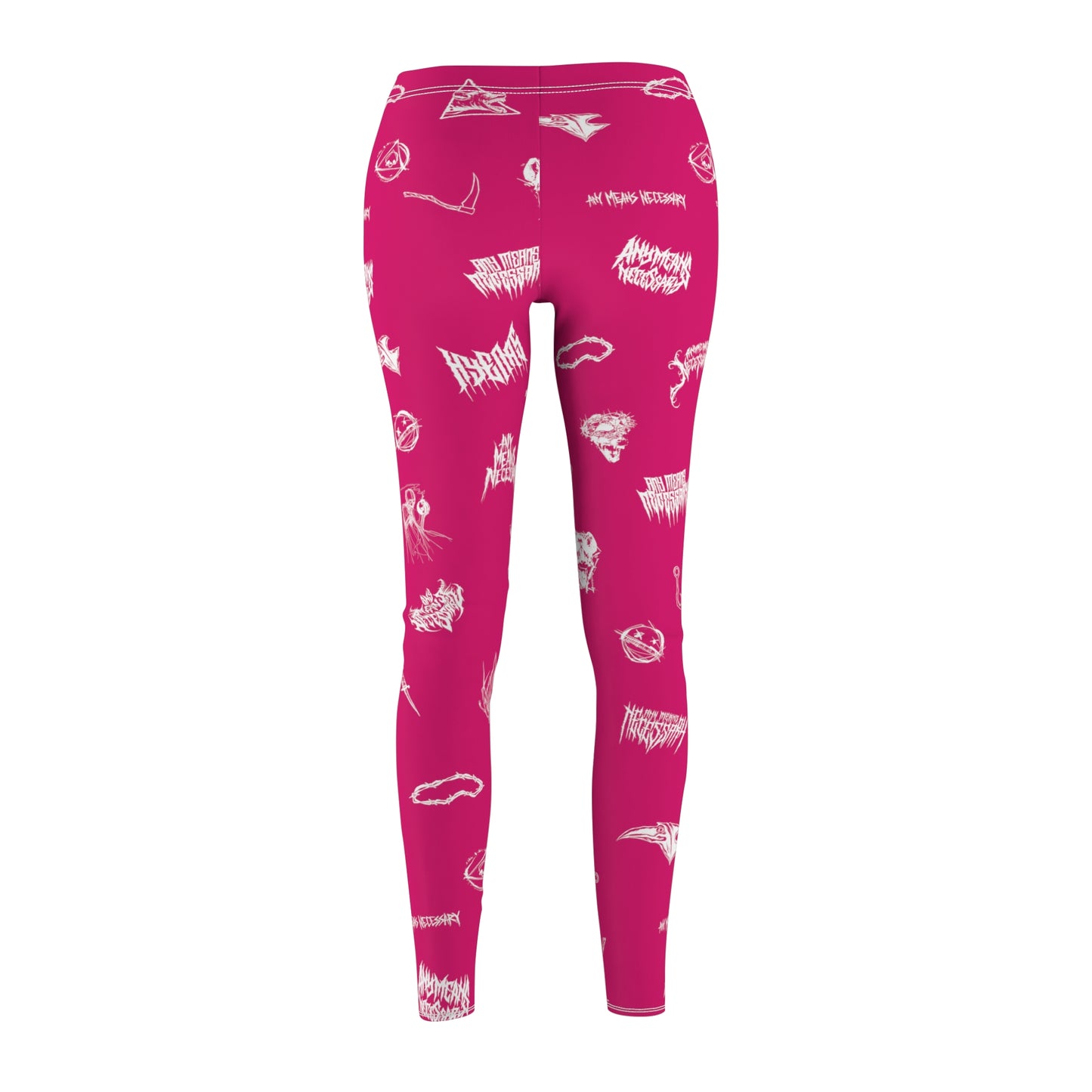 any means necessary shawn coss wingbats leggings fuchsia back