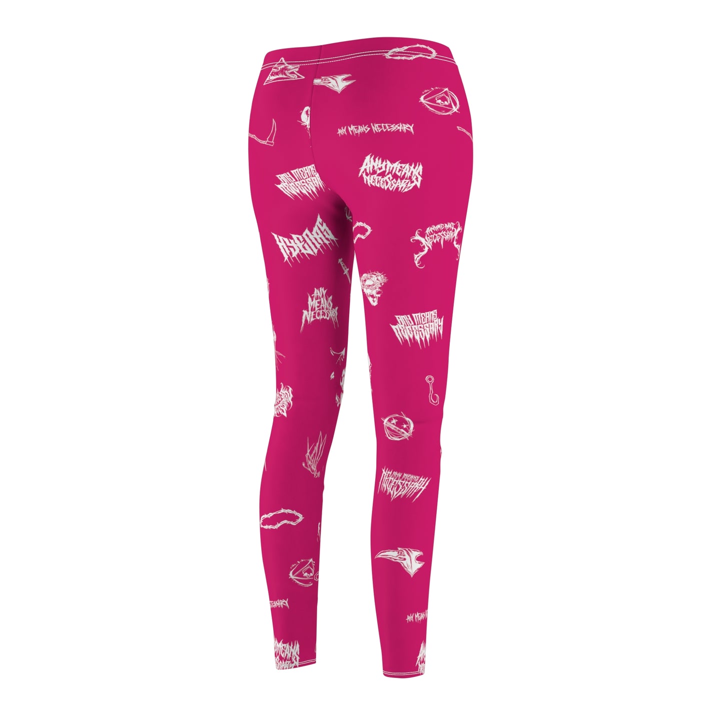 any means necessary shawn coss wingbats leggings fuchsia back side