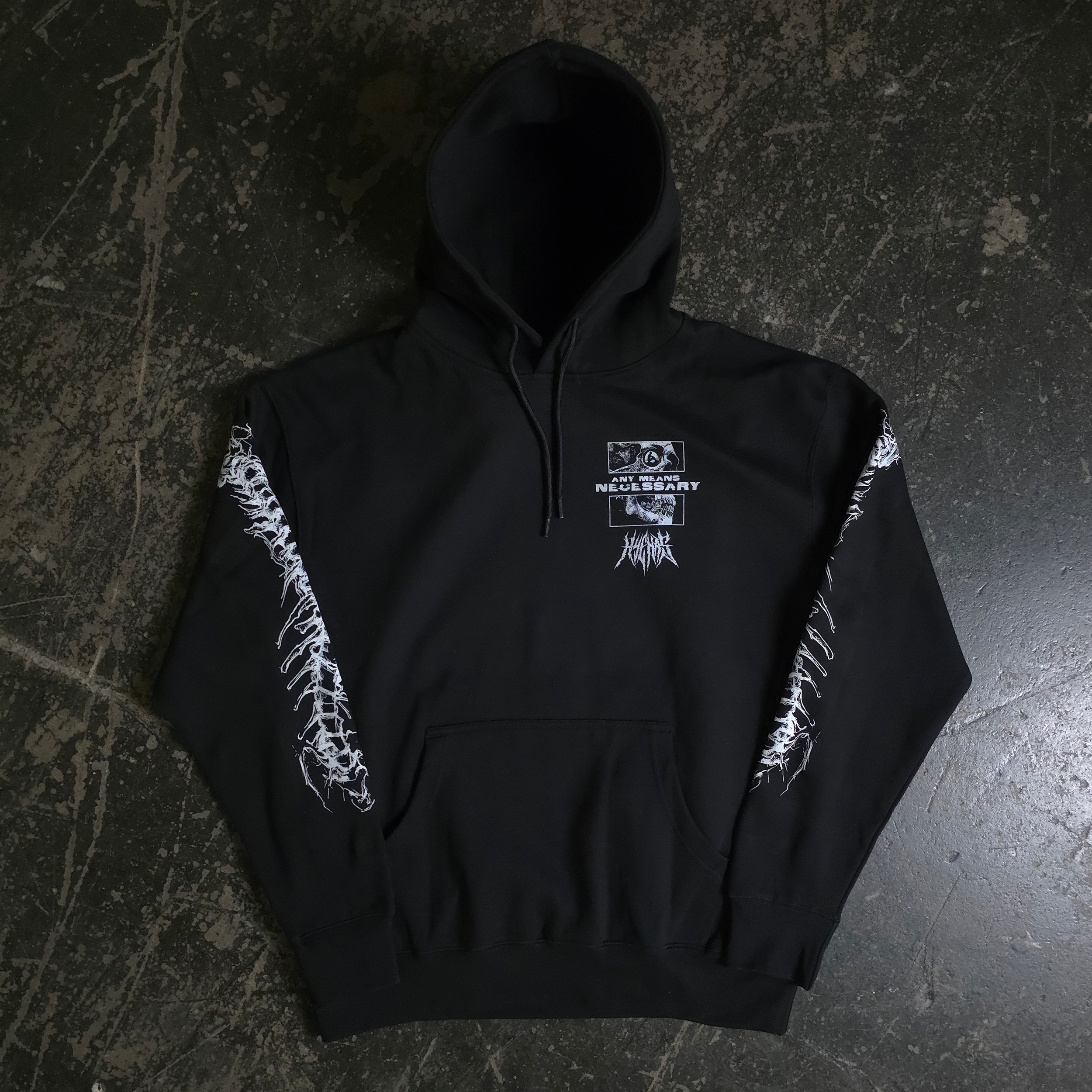Are We Even Alive Pullover Hoodie Black – Any Means Necessary Clothing