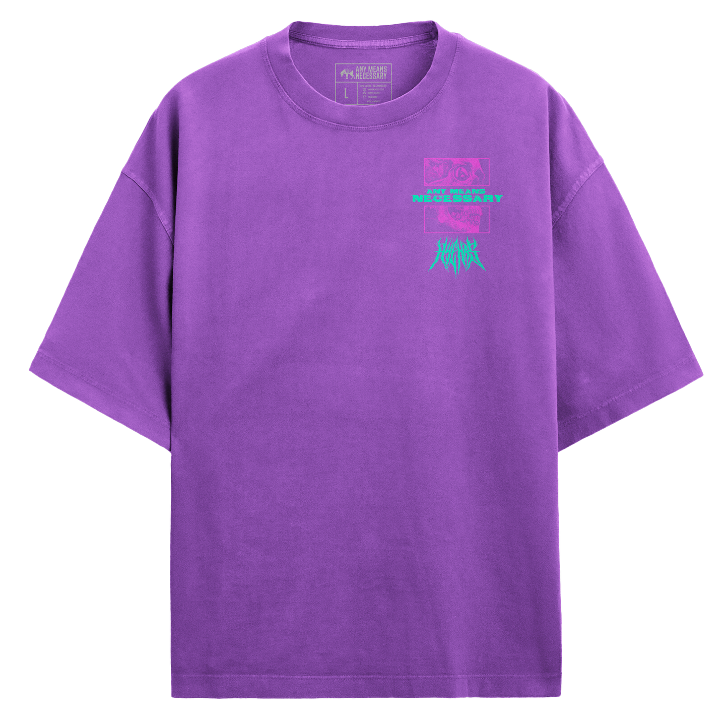 any means necessary shawn coss are we even alive t shirt purple front