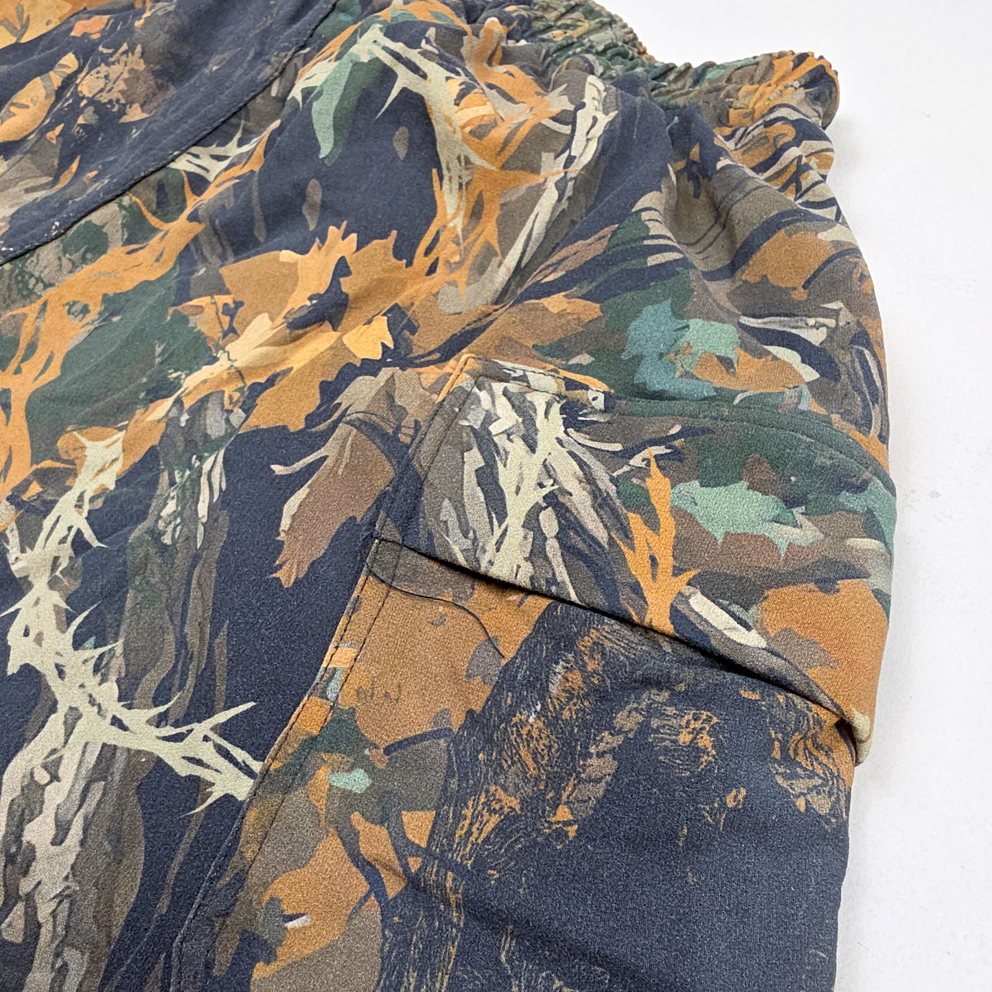 any means necessary shawn coss mayhem french terry shorts camo up close pocket