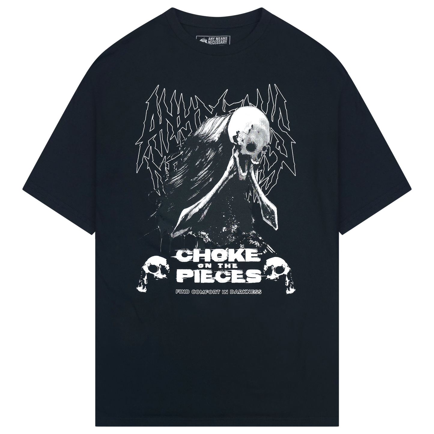 any means necessary shawn coss choke t shirt black