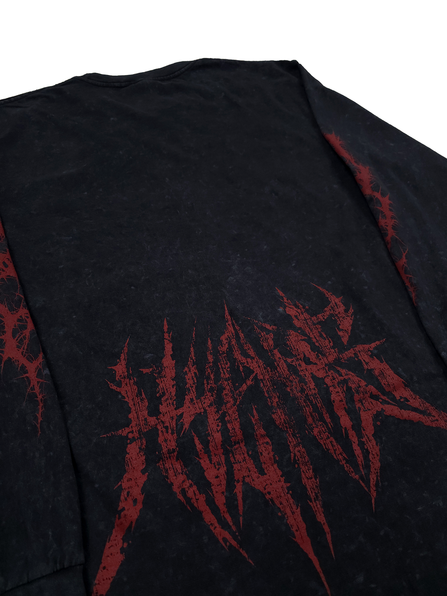 any means necessary shawn coss demise long sleeve t shirt black back up close