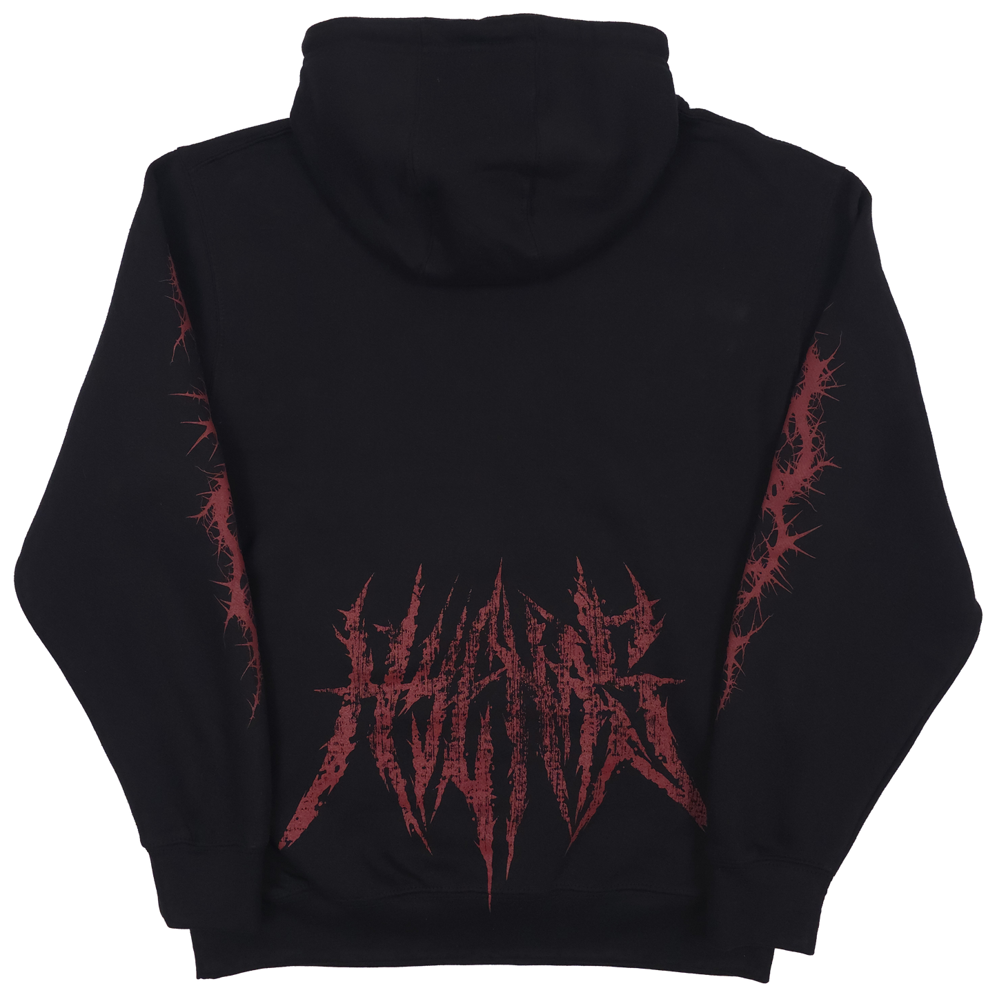 any means necessary shawn coss demise pullover hoodie black back
