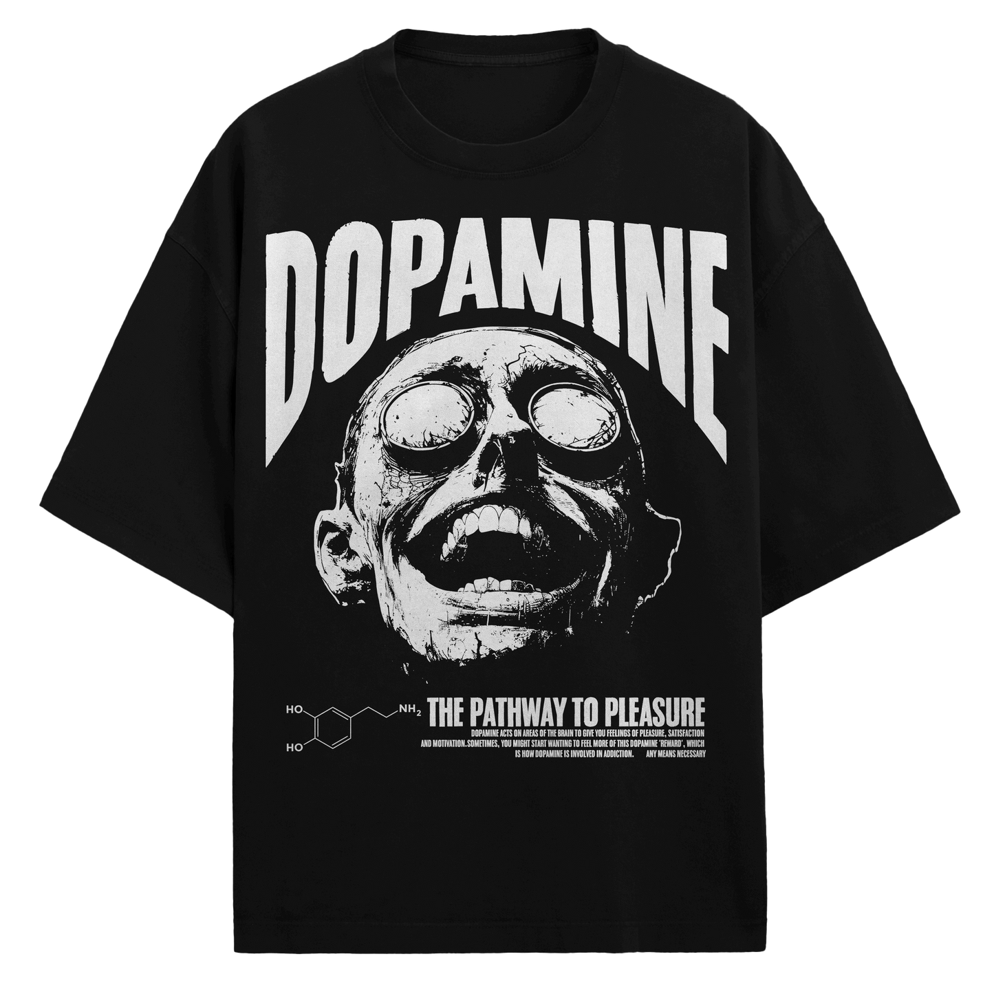 any means necessary shawn coss dopamine t shirt black