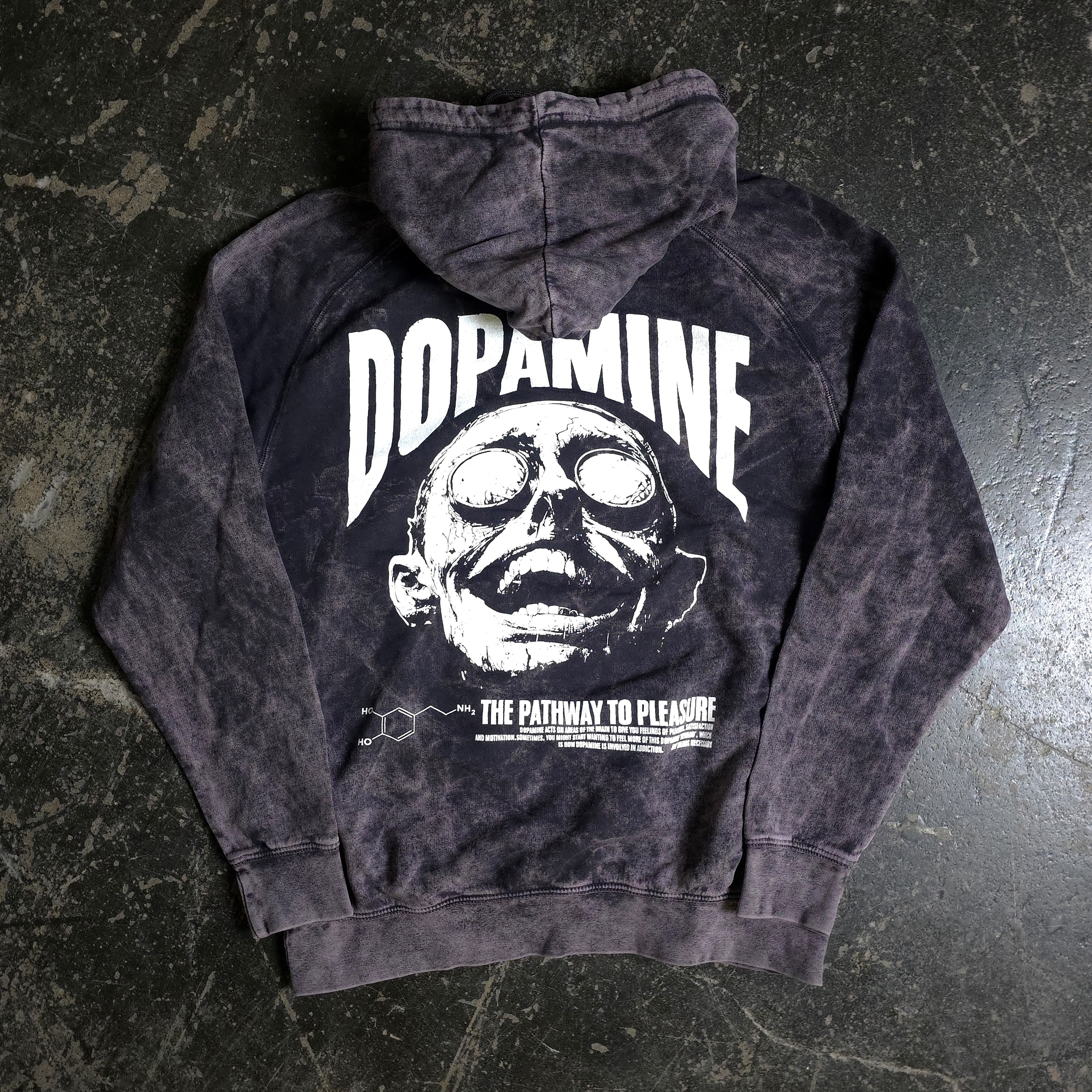Dopamine Pullover Hoodie Vintage Black – Any Means Necessary Clothing