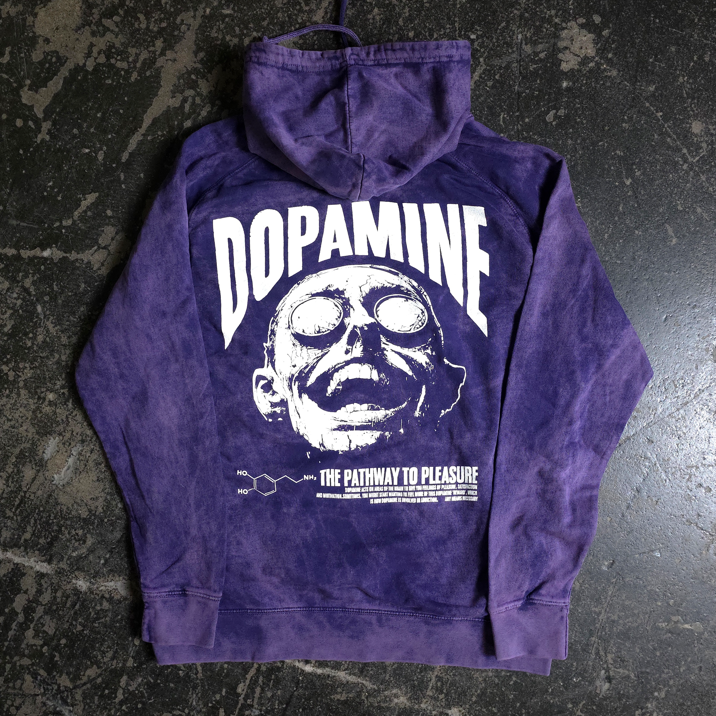 Dopamine Pullover Hoodie Vintage Purple – Any Means Necessary Clothing