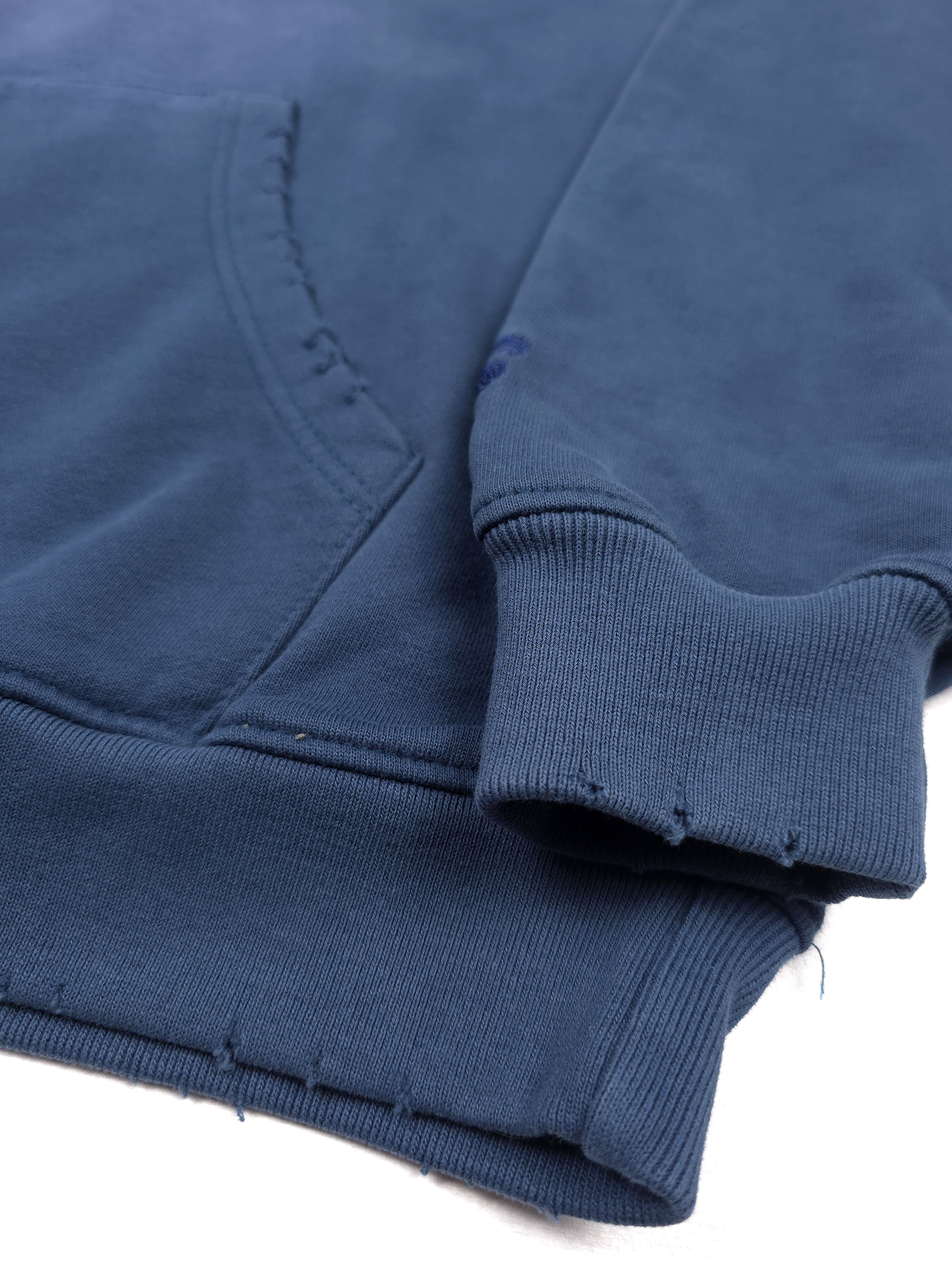 any means necessary shawn coss find comfort in darkness pullover hoodie potassium blue up close