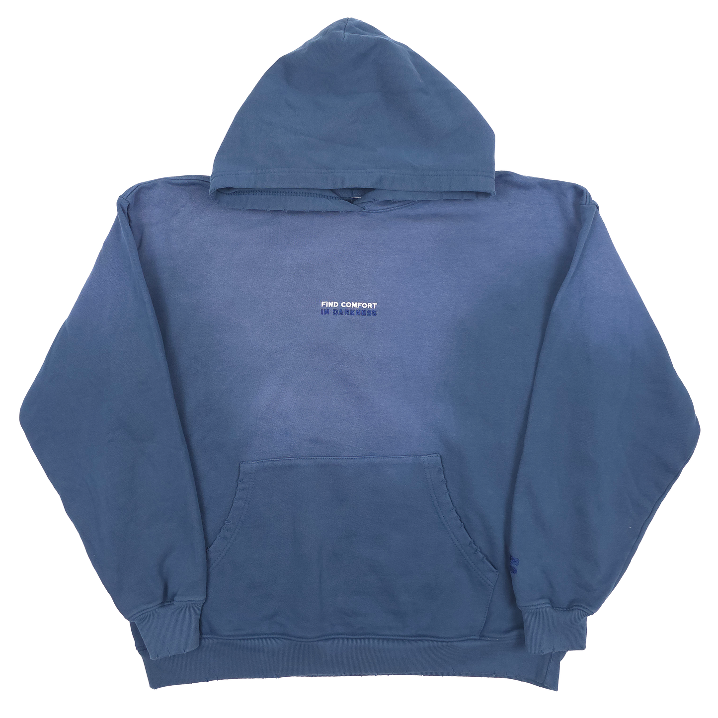 any means necessary shawn coss find comfort in darkness pullover hoodie potassium blue