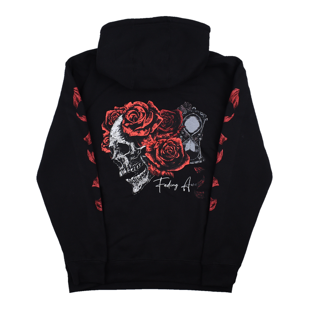any means necessary shawn coss fading away pullover hoodie black back
