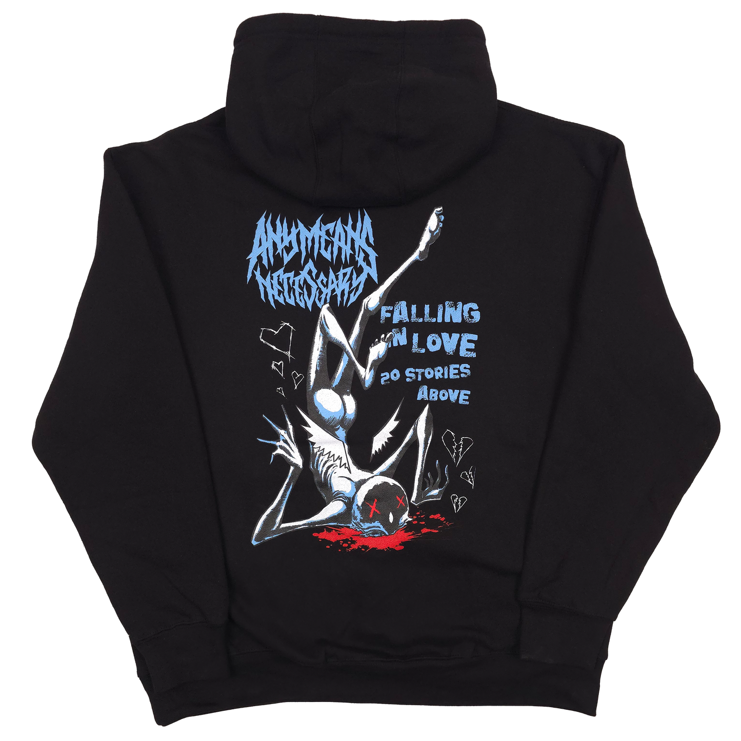 Falling in Love Pullover Hoodie Black