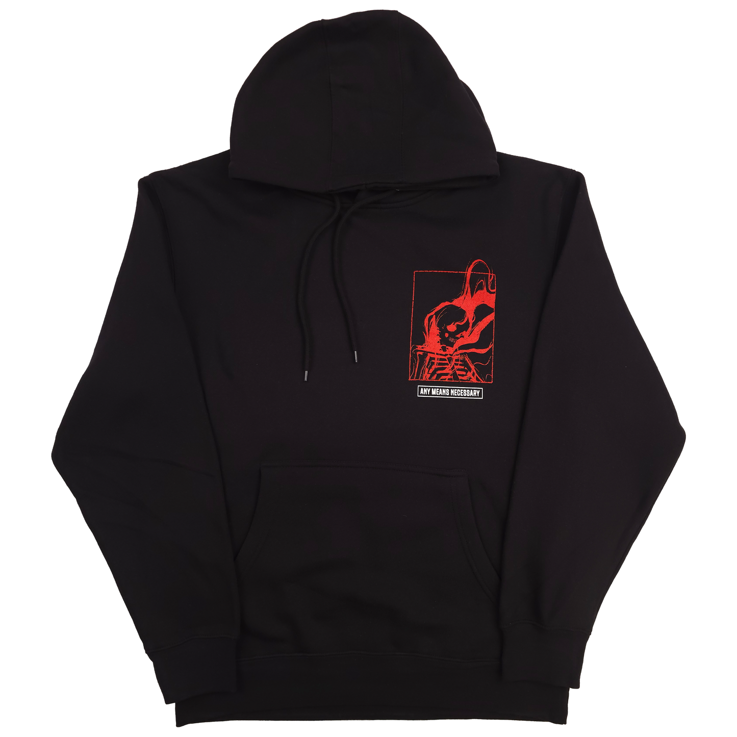 any means necessary shawn coss felt so much pullover hoodie black front