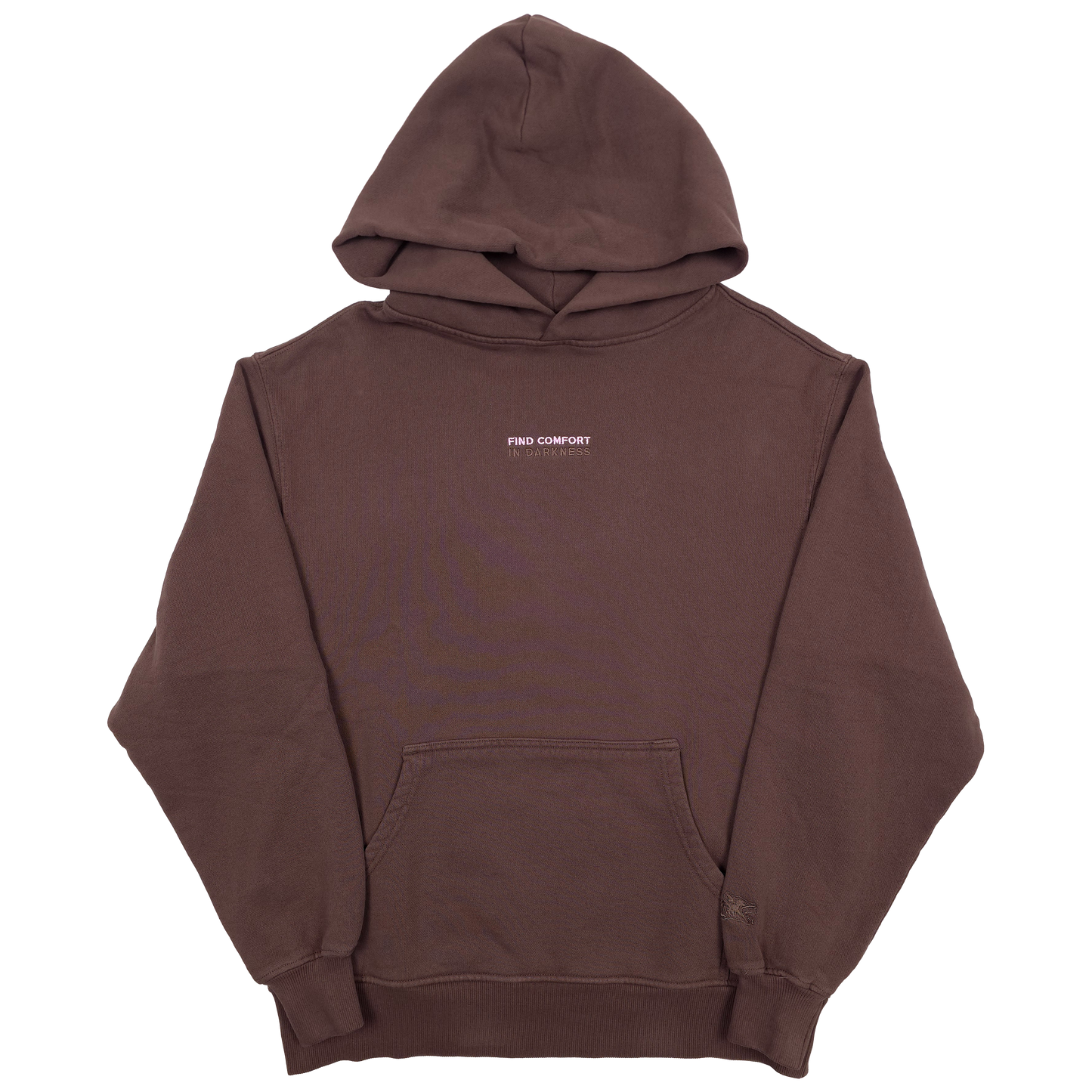 any means necessary shawn coss find comfort in darkness pullover hoodie brown mocha