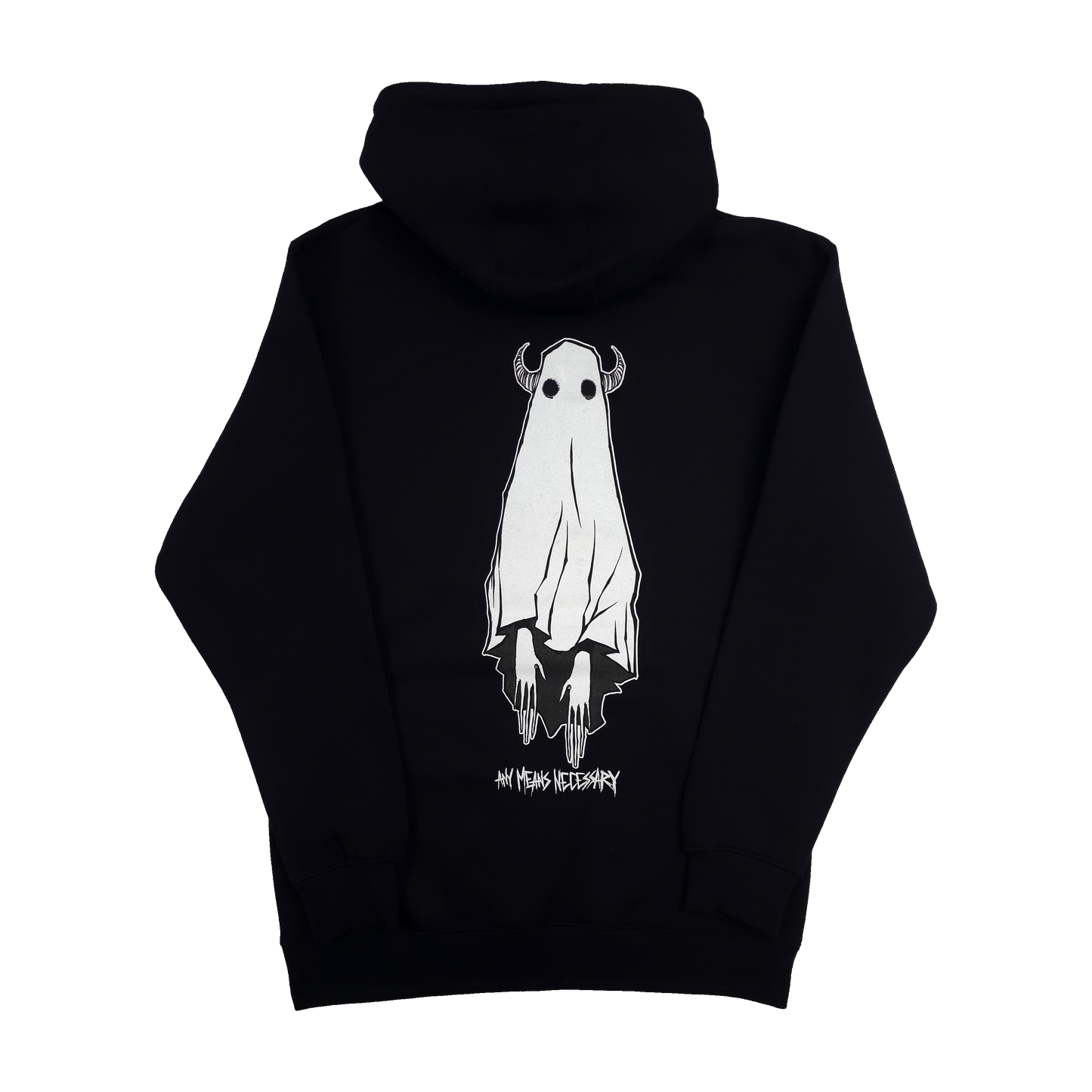 any means necessary shawn coss let me be the ghost that haunts you ghost boy t shirt black back
