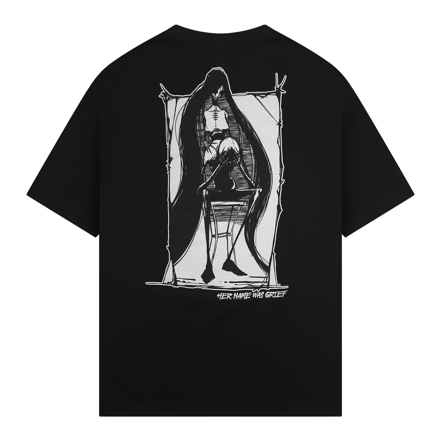 any means necessary shawn coss grief t shirt black back
