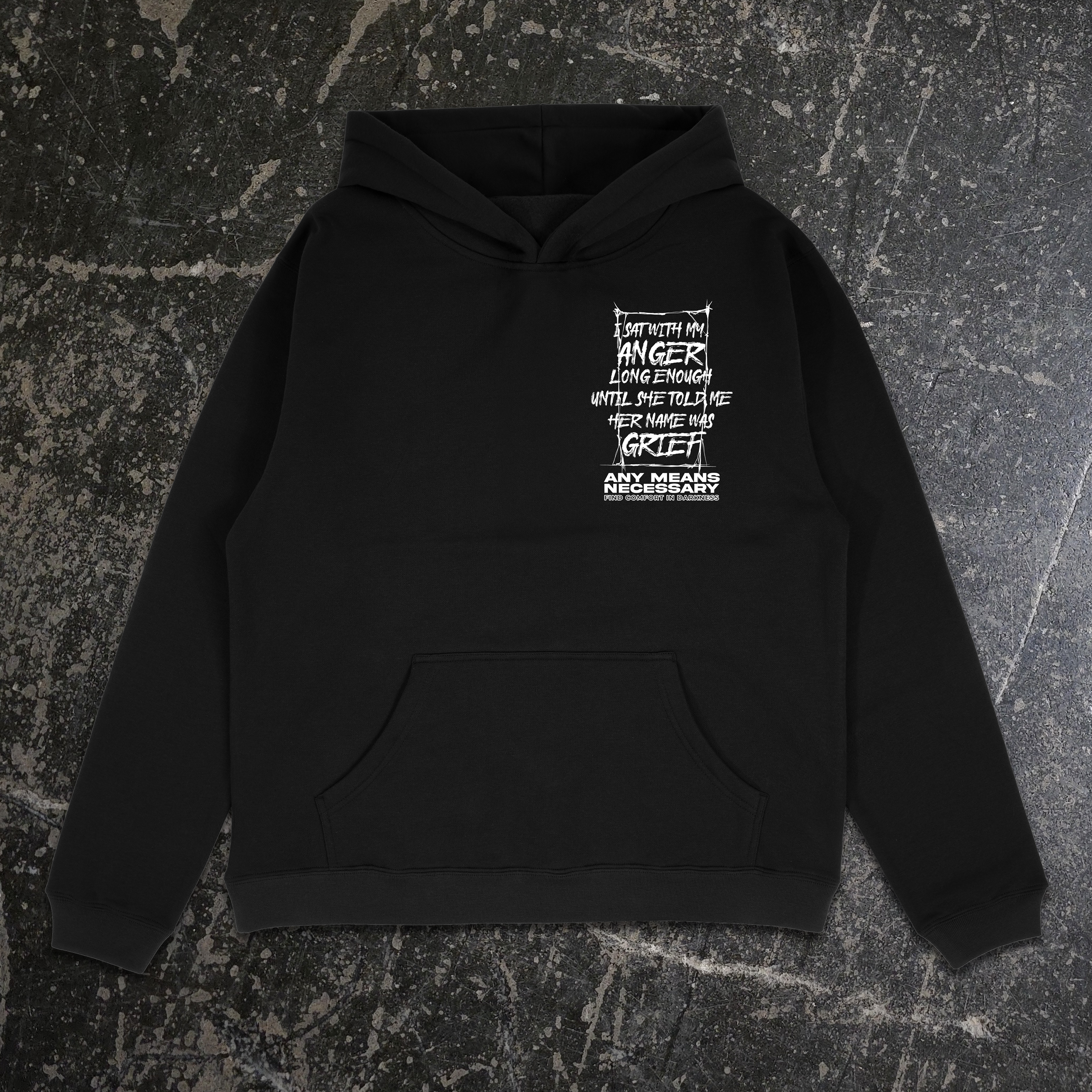 Grief Pullover Hoodie – Any Means Necessary Clothing
