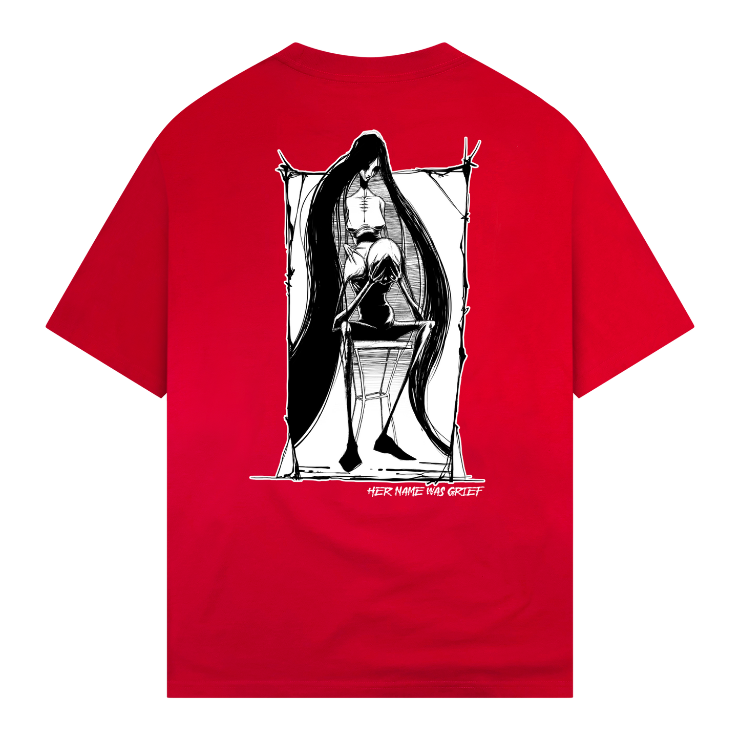 any means necessary shawn coss grief t shirt red back