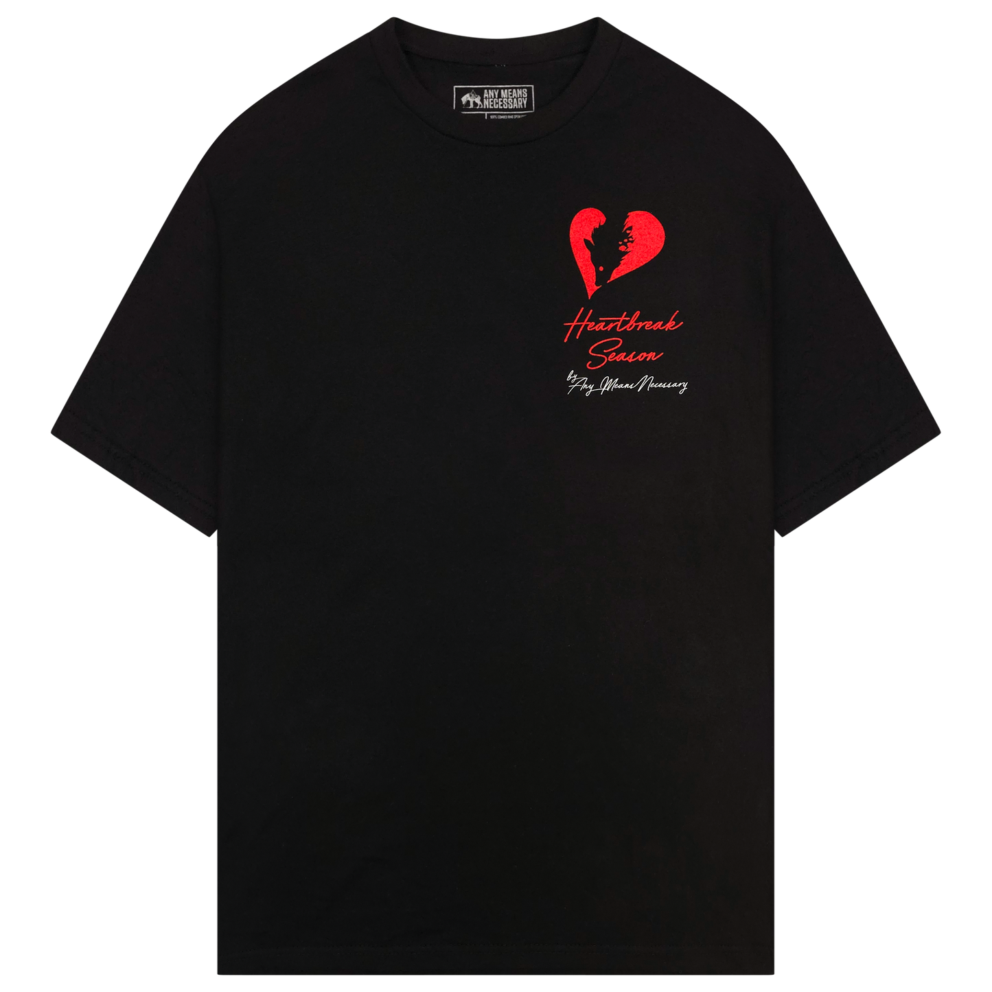 any means necessary shawn coss heart break season t shirt black