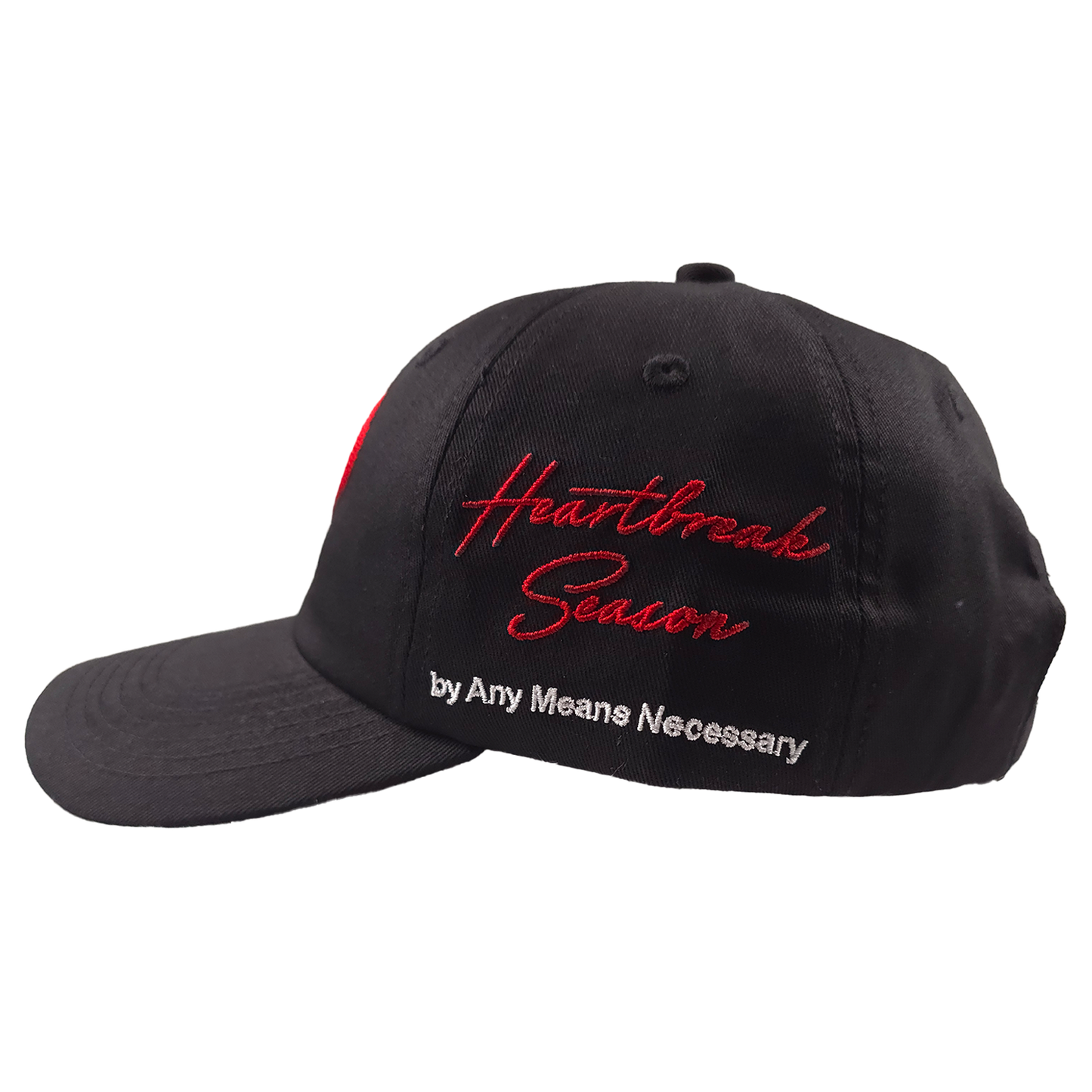 any means necessary shawn coss heartbreak season snapback hat black side