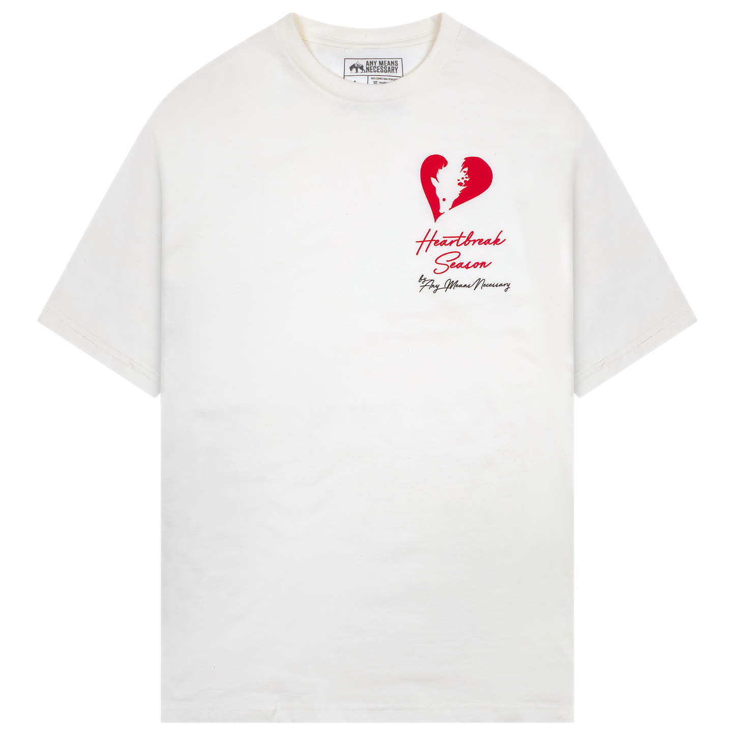 any means necessary shawn coss heart break season t shirt black white