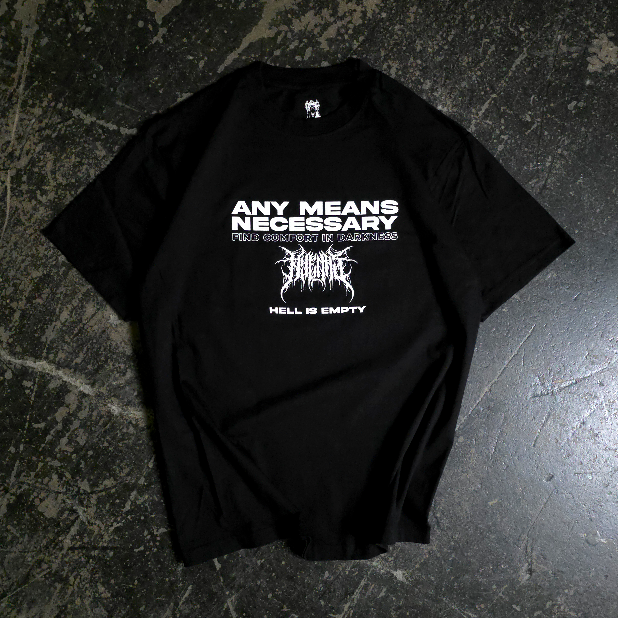 Hell is Empty T-Shirt – Any Means Necessary Clothing