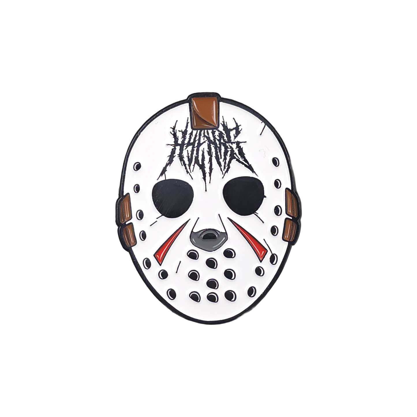 HOCKEY HYENA ENAMEL PIN ANY MEANS NECESSARY