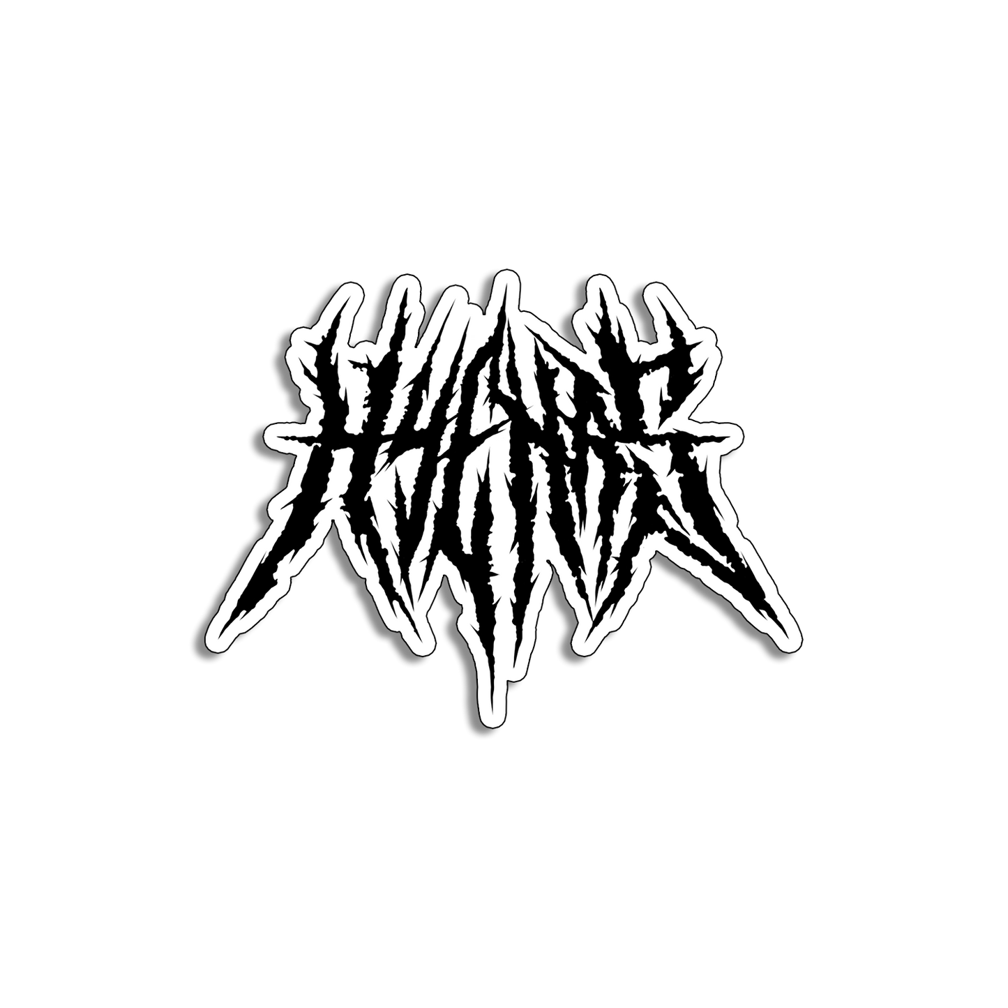 any means necessary shawn coss hyenas black die cut sticker