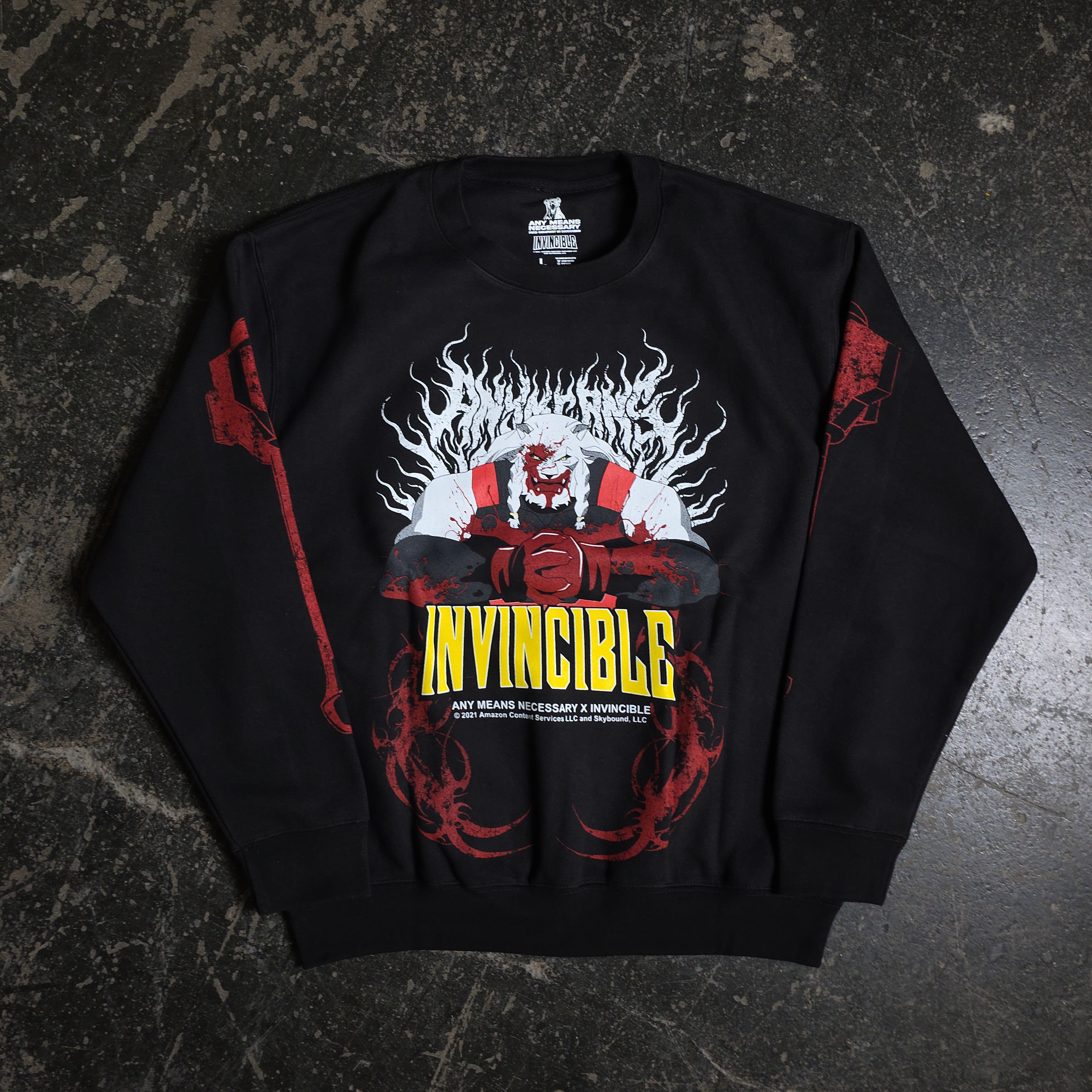 Thirst For Battle Crewneck Sweatshirt – Any Means Necessary Clothing