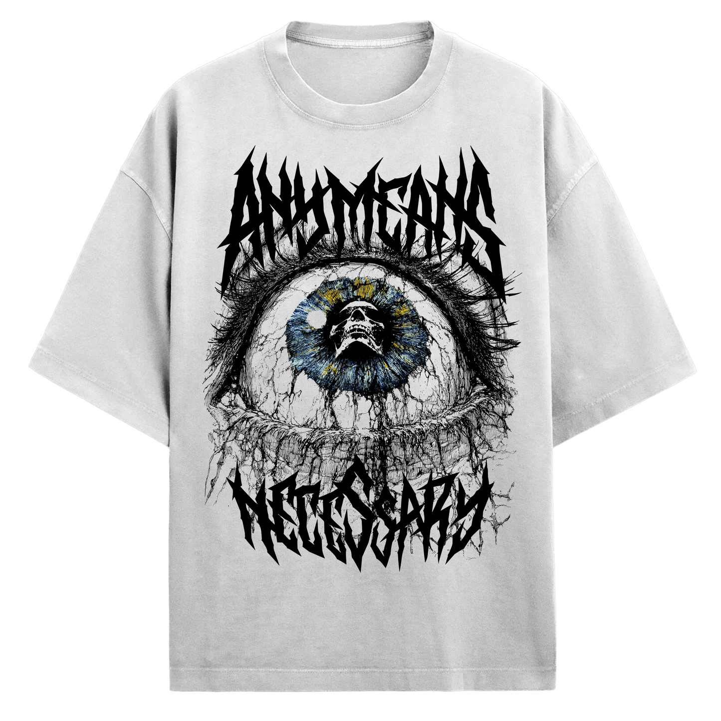 IRIS WHITE ANY MEANS NECESSARY T SHIRT
