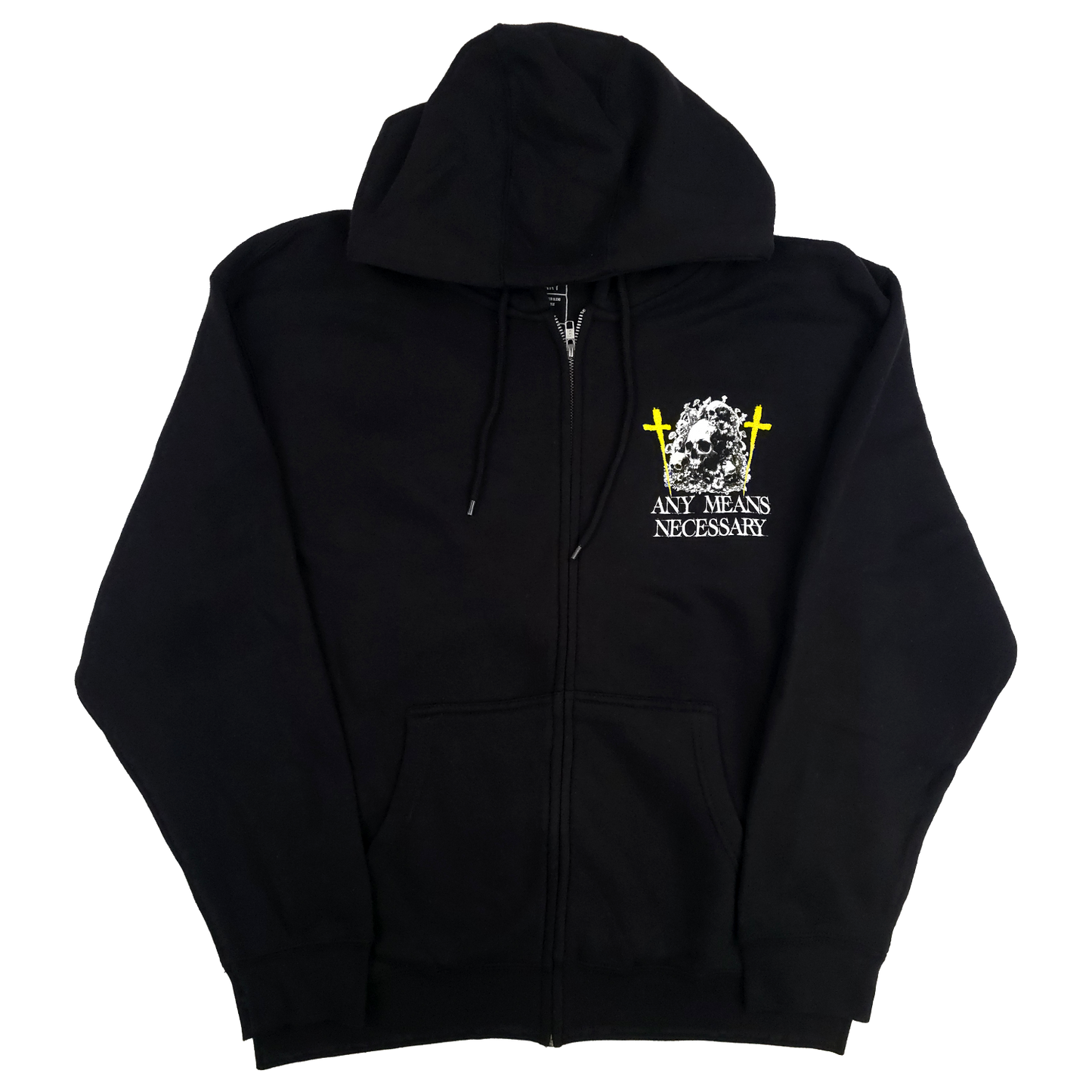 Let The Weak Burn Zip Up Hoodie Black