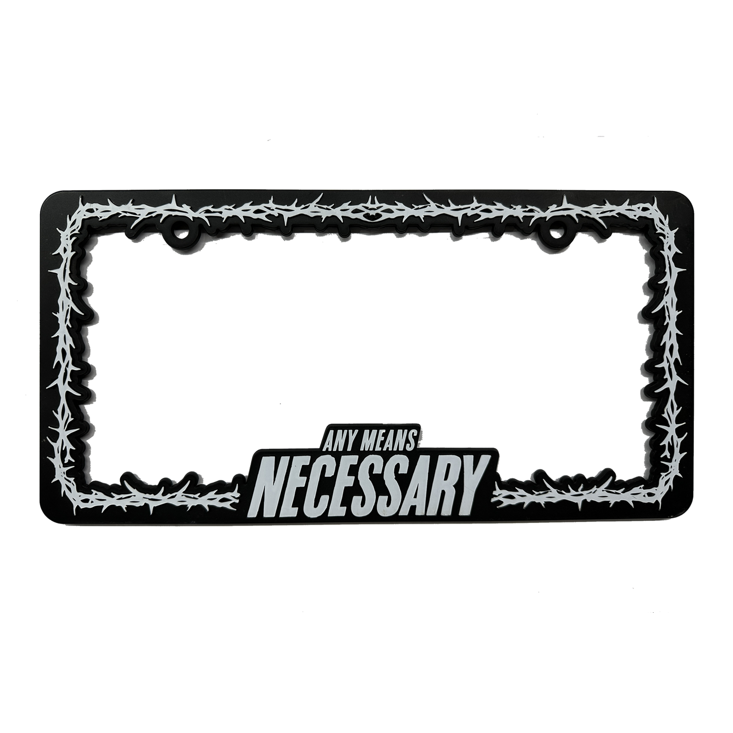 any means necessary shawn coss thorns license plate holder