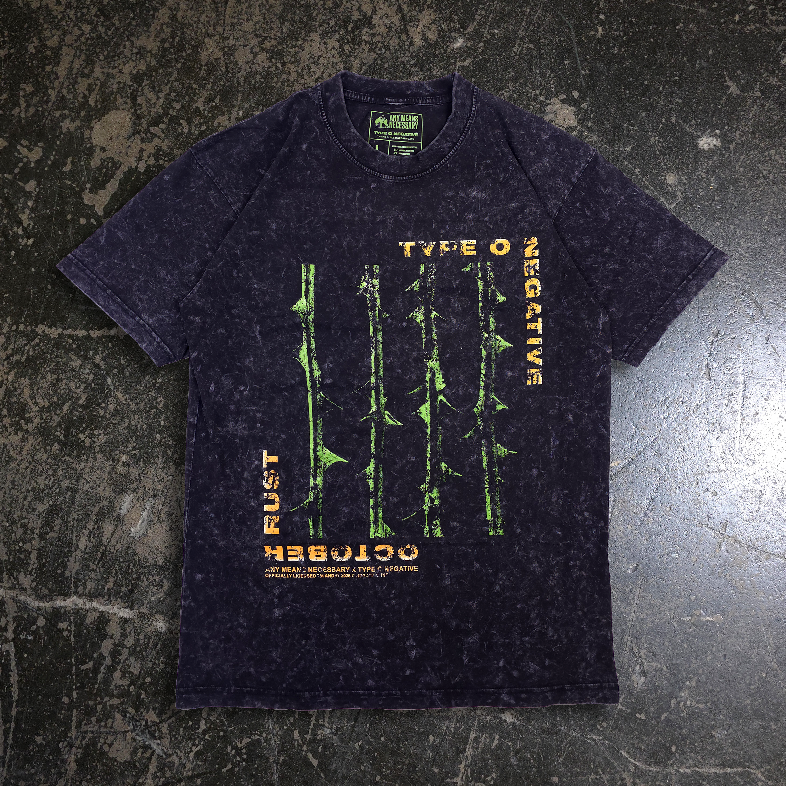 October Rust T-Shirt Vintage – Any Means Necessary Clothing