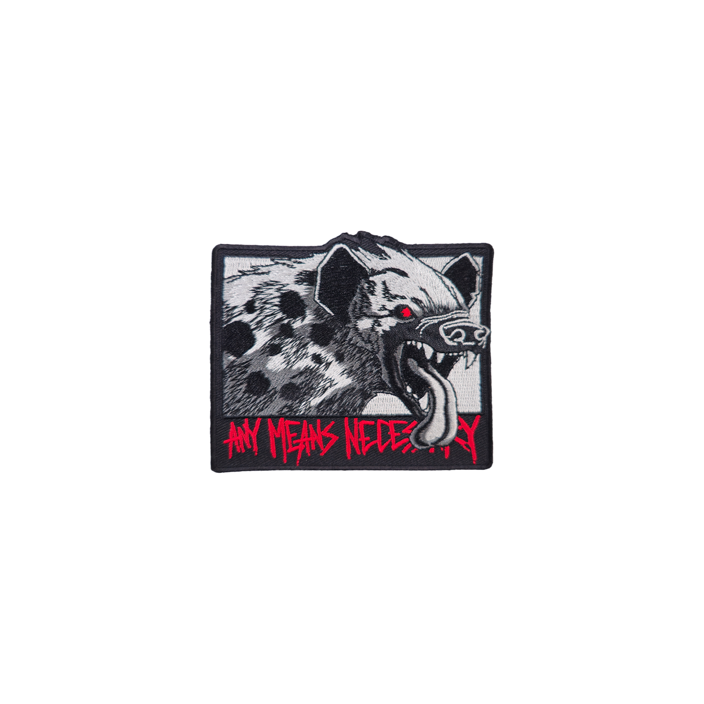 any means necessary shawn coss snarl embroidered patch