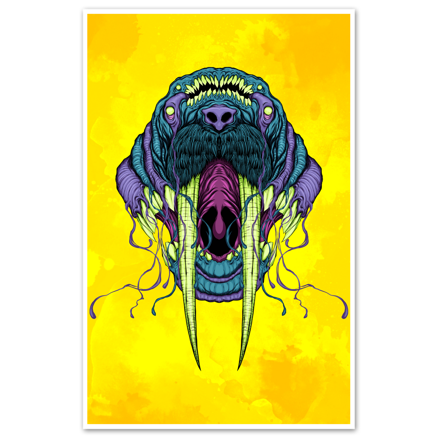 any means necessary shawn coss walrus 11x17 print poster