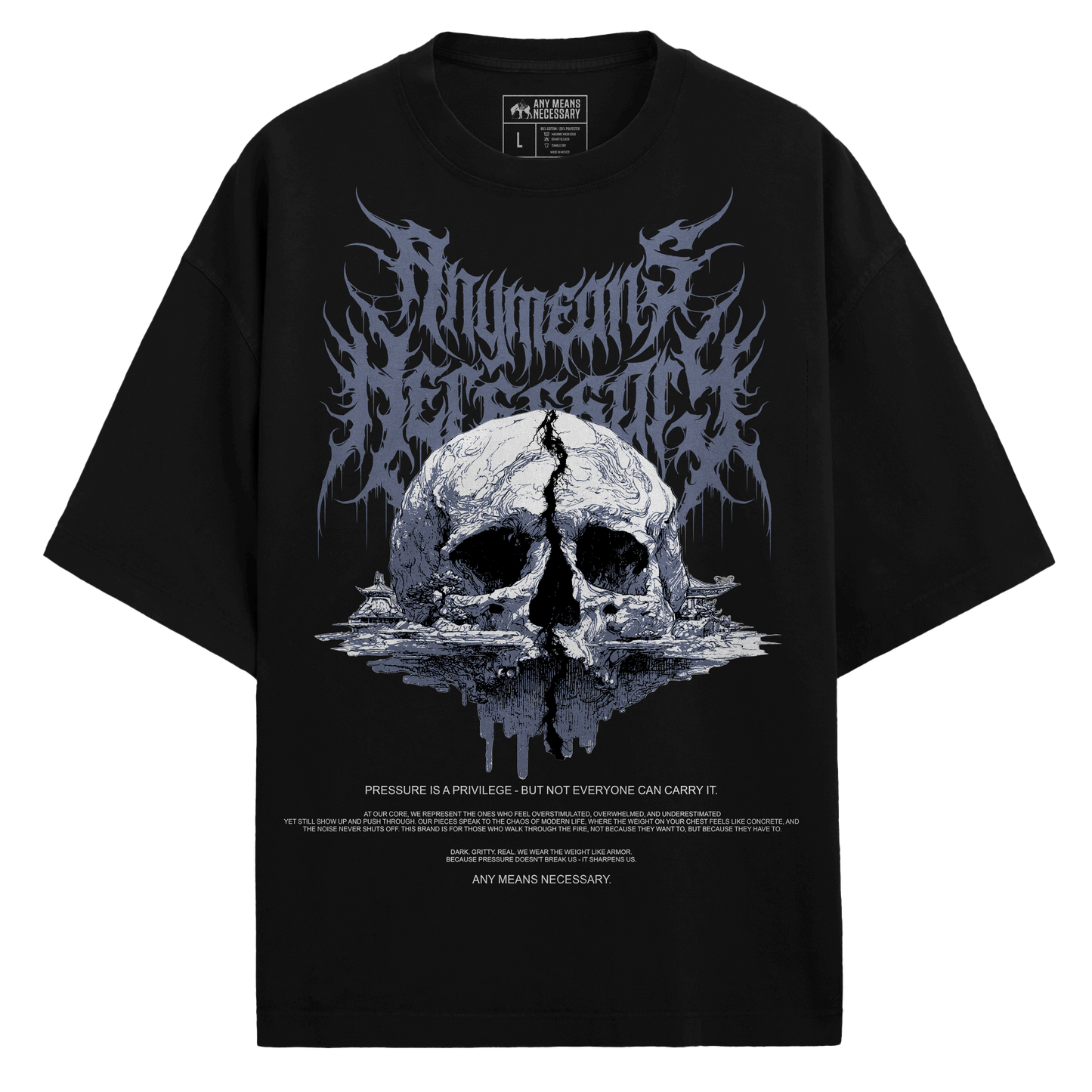 any means necessary shawn coss pressure is a privilege t shirt black