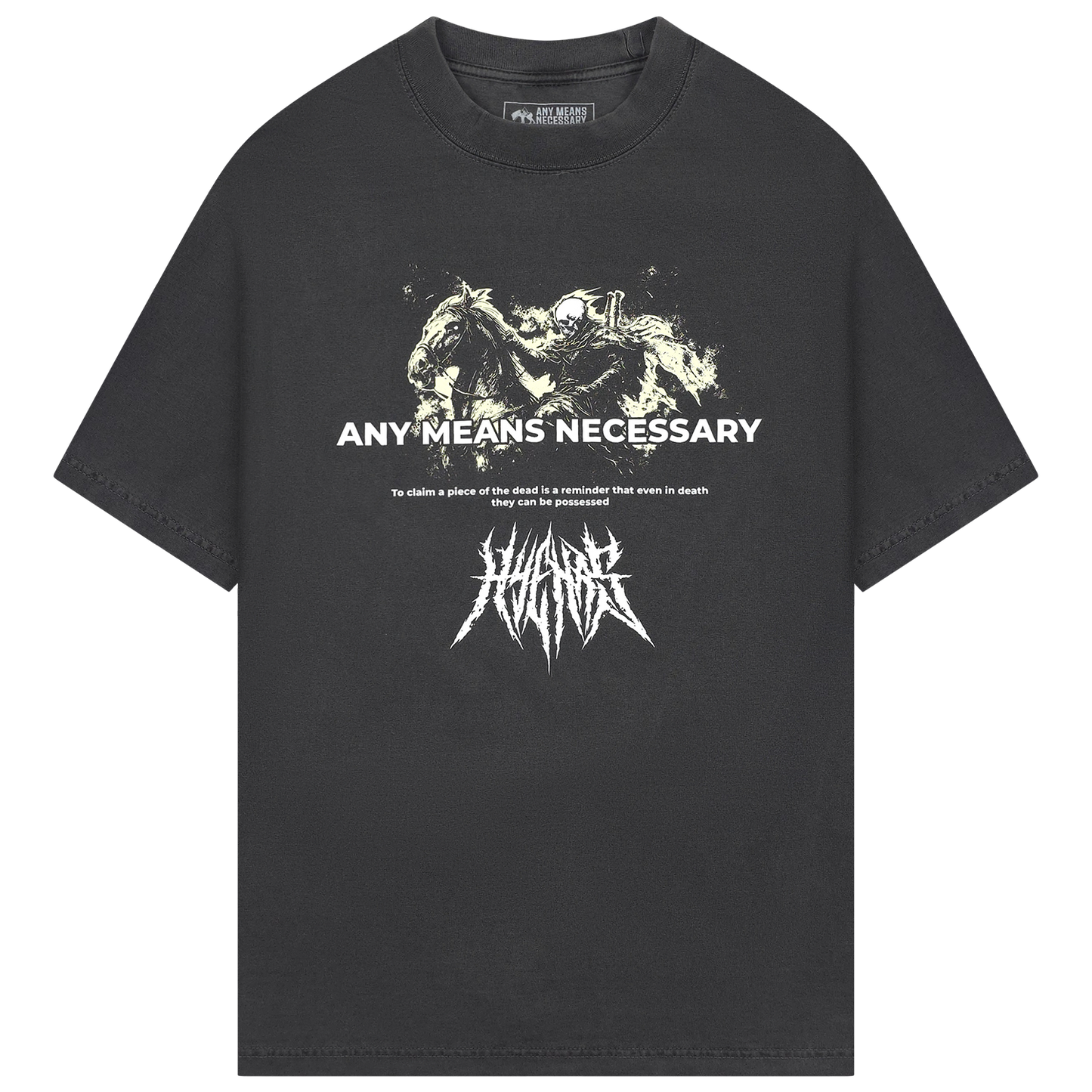 any means necessary shawn coss reclaimer t shirt shadow front