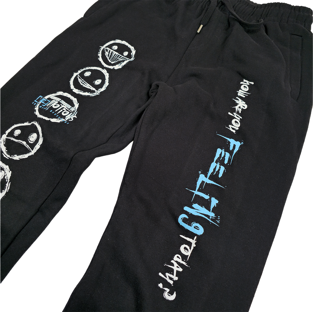 any means necessary shawn coss running emotions sweat pants joggers black left left
