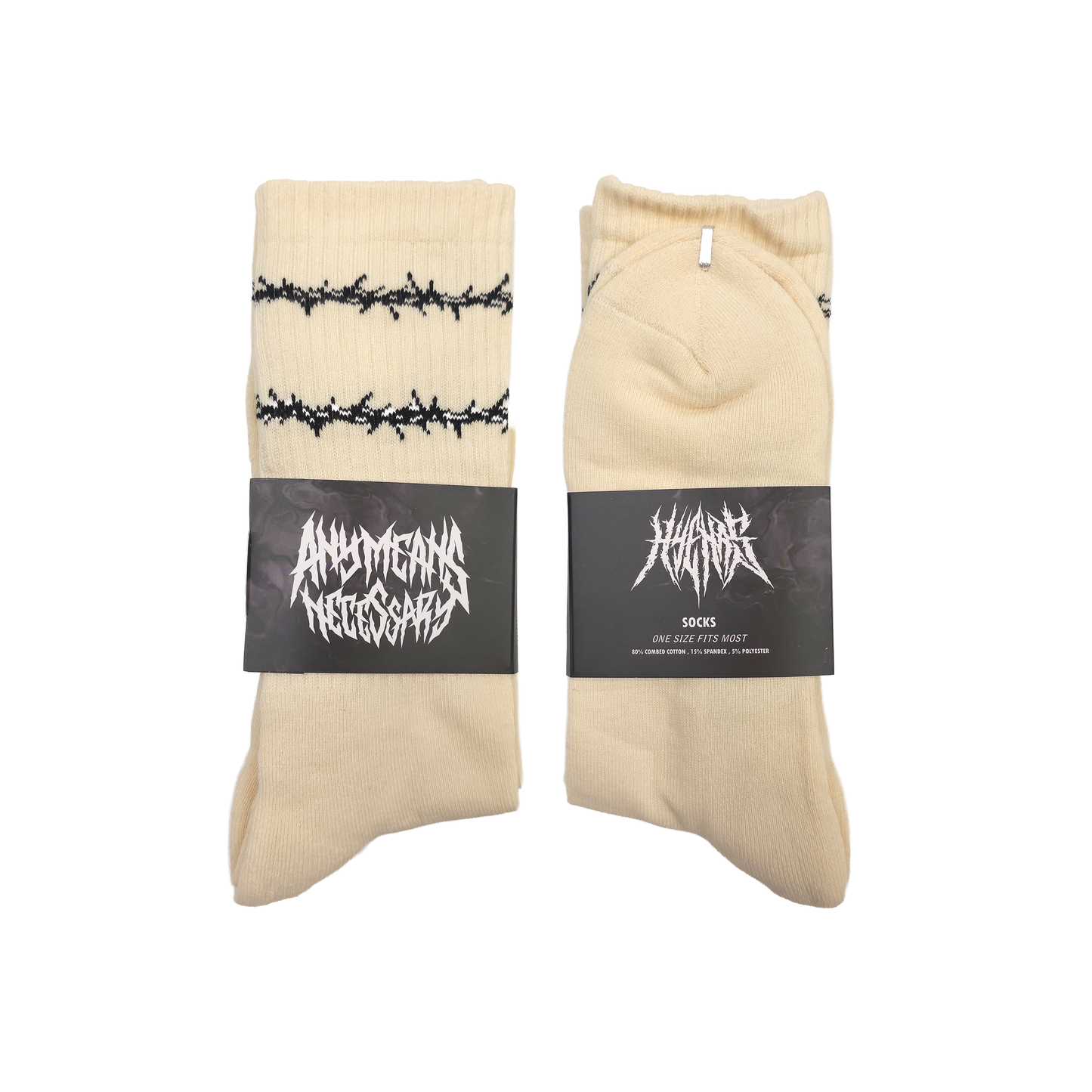 any means necessary shawn coss thorns socks packaging