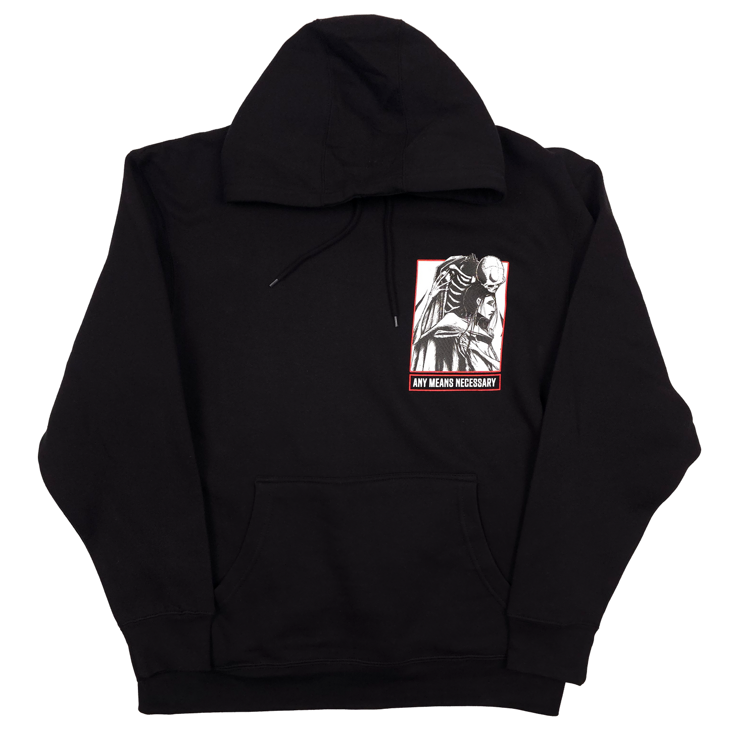 any means necessary shawn coss thought of you pullover hoodie black front