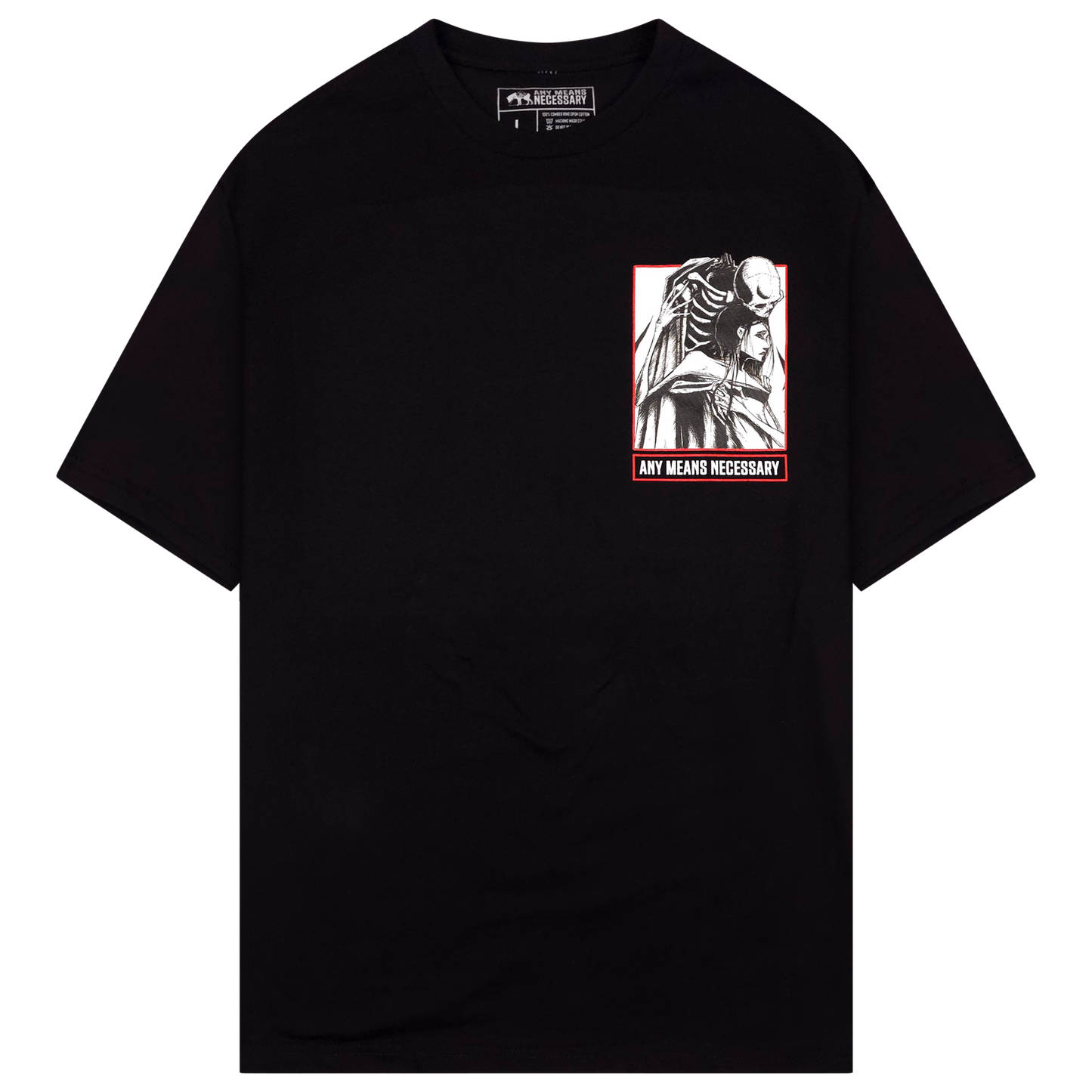 any means necessary shawn coss thought of you t shirt black shirt front
