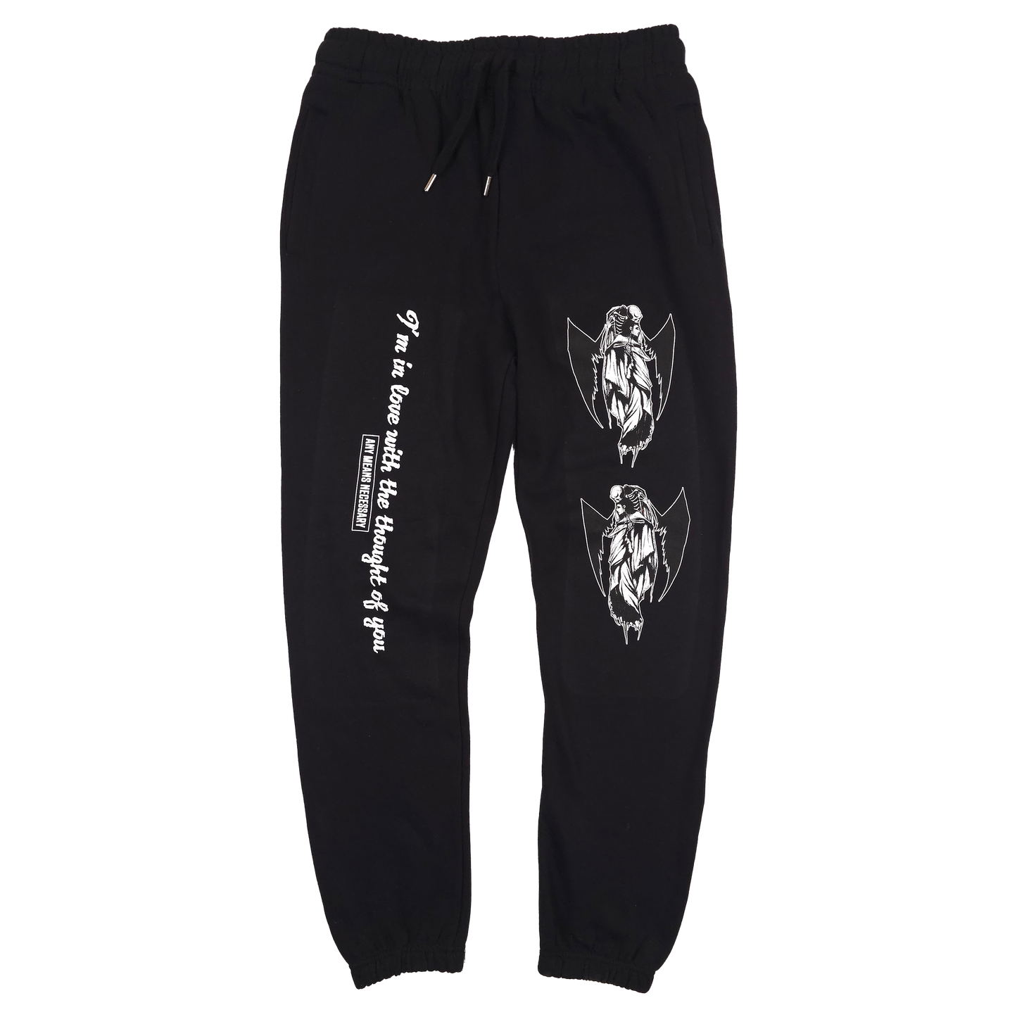 any means necessary shawn coss thought of you sweatpants black