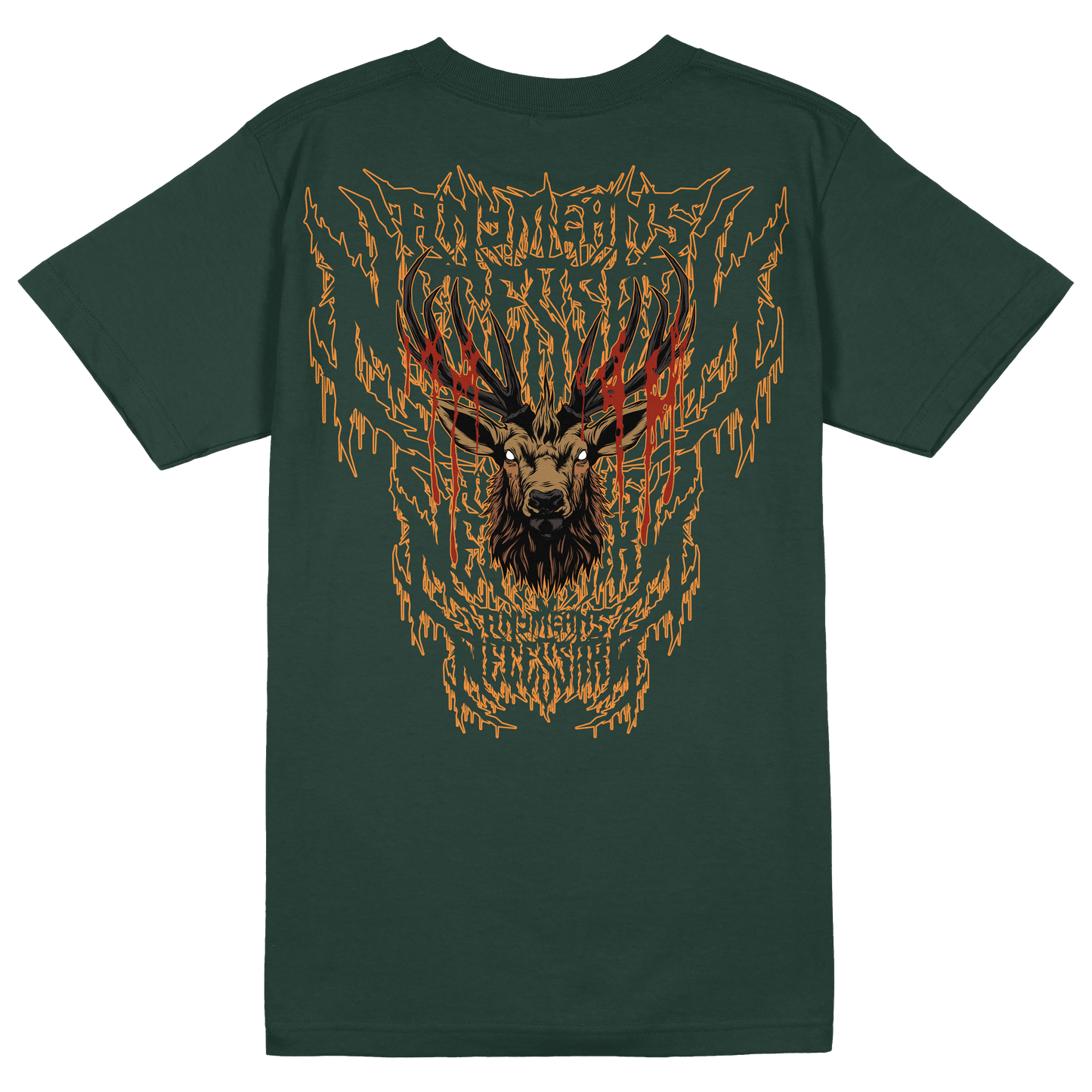 any means necessary shawn coss trophy t shirt moss green back