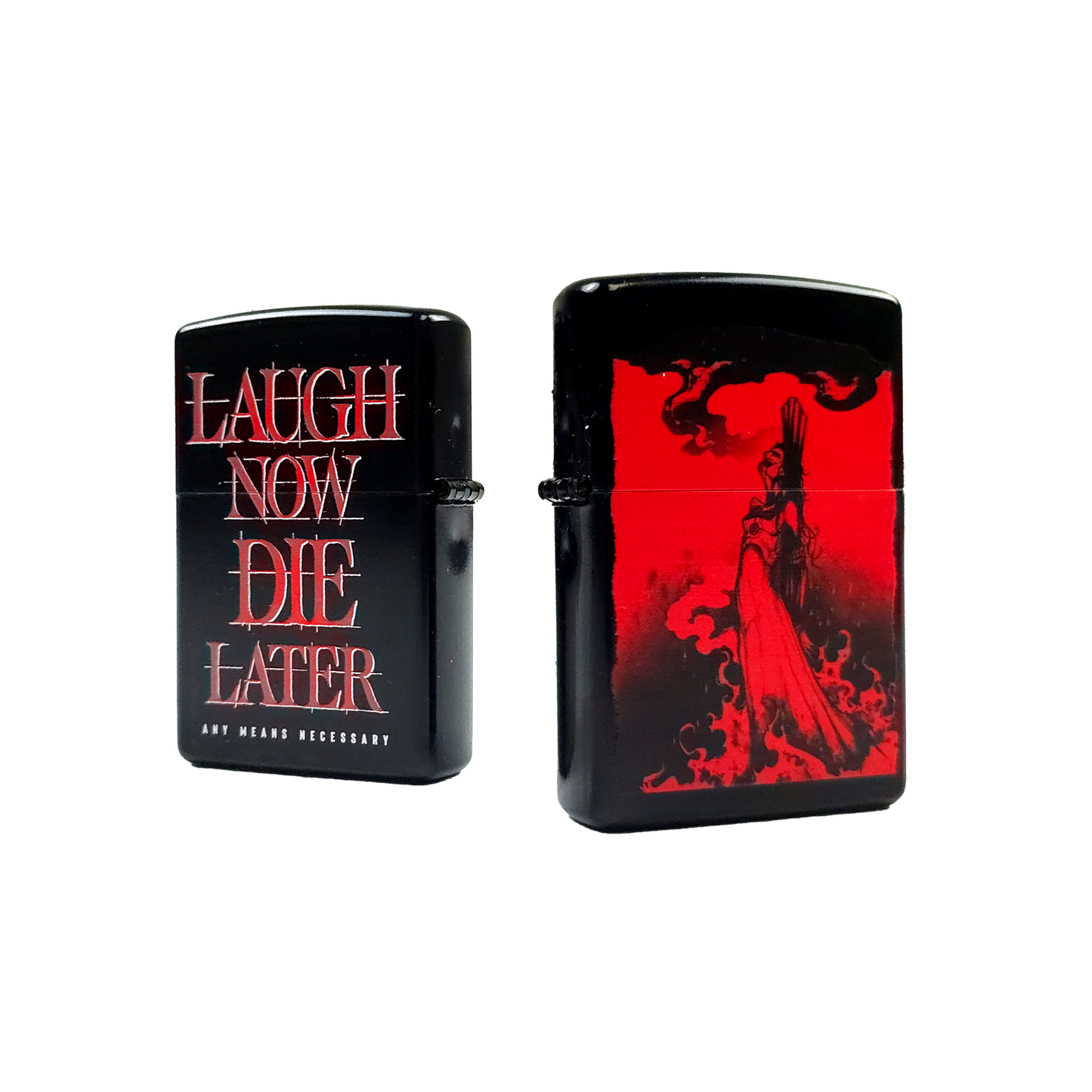 any means necessary shawn coss witches laugh now die later zippo style lighter