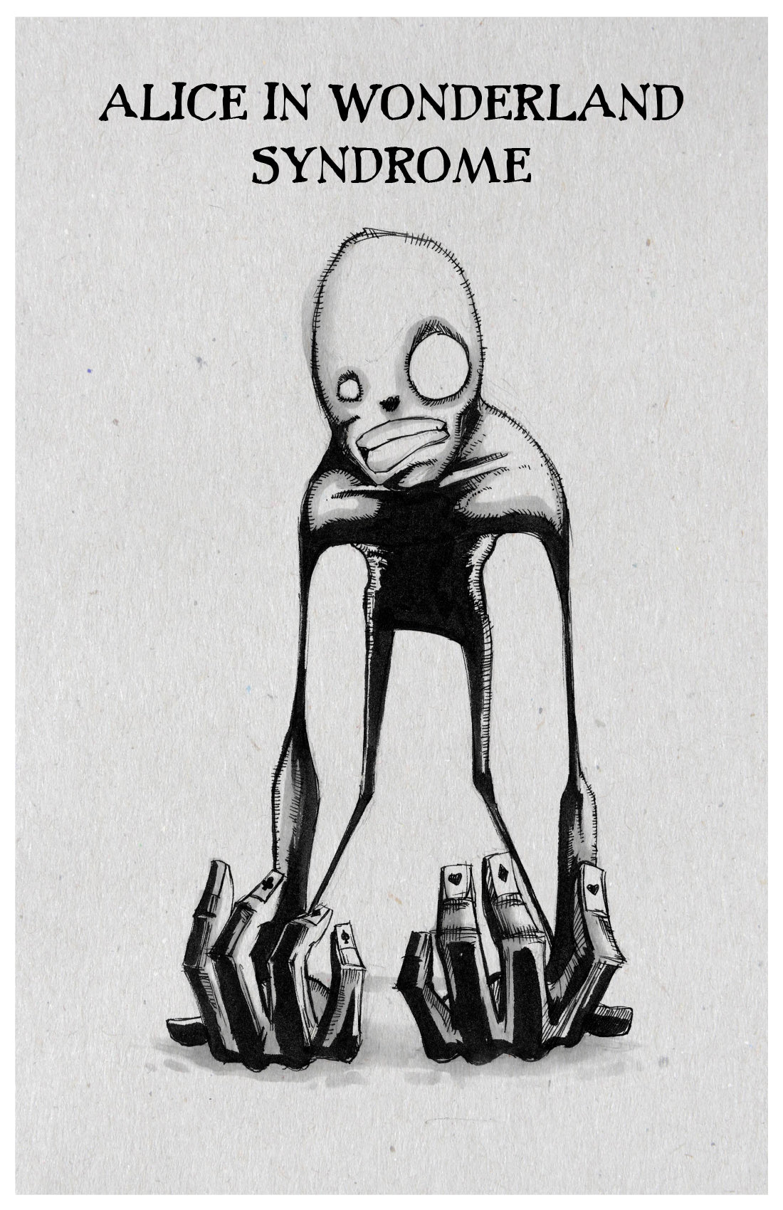 any means necessary inktober illness poster print aiws alice in wonderland syndrome