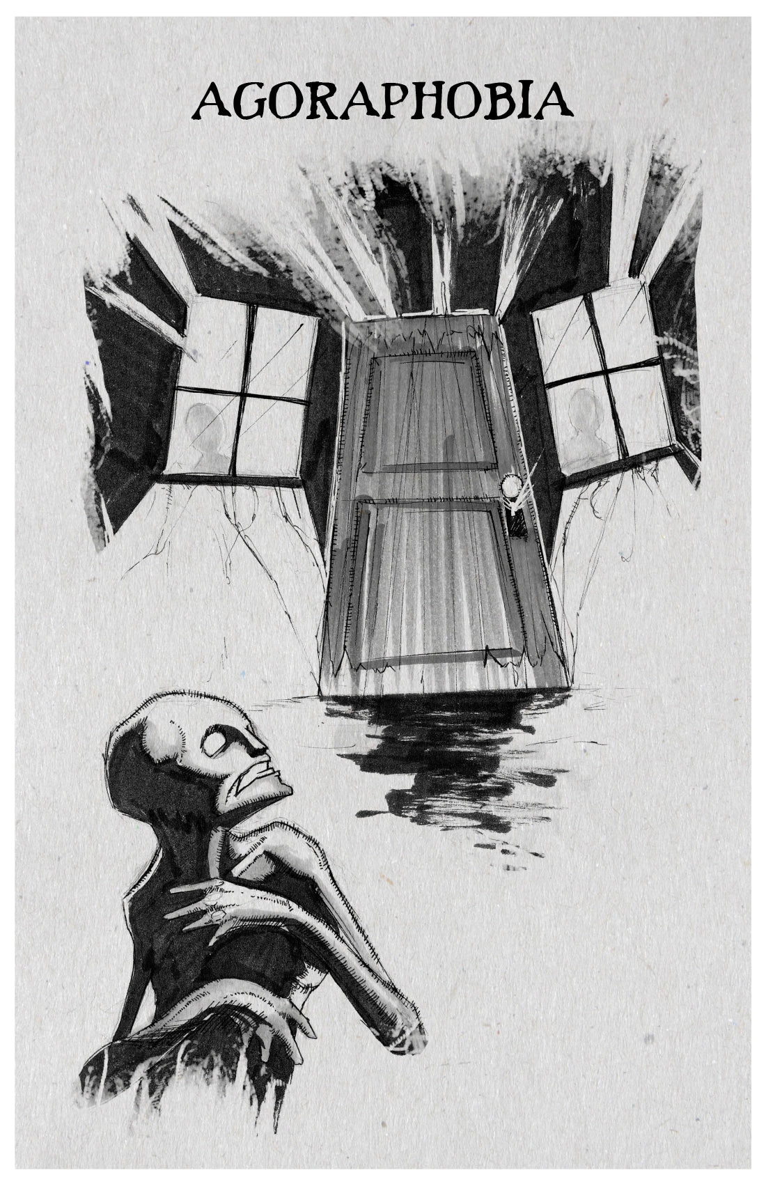 any means necessary inktober illness poster print agoraphobia