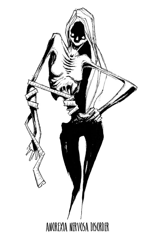 any means necessary shawn coss inktober illness anorexia nervosa