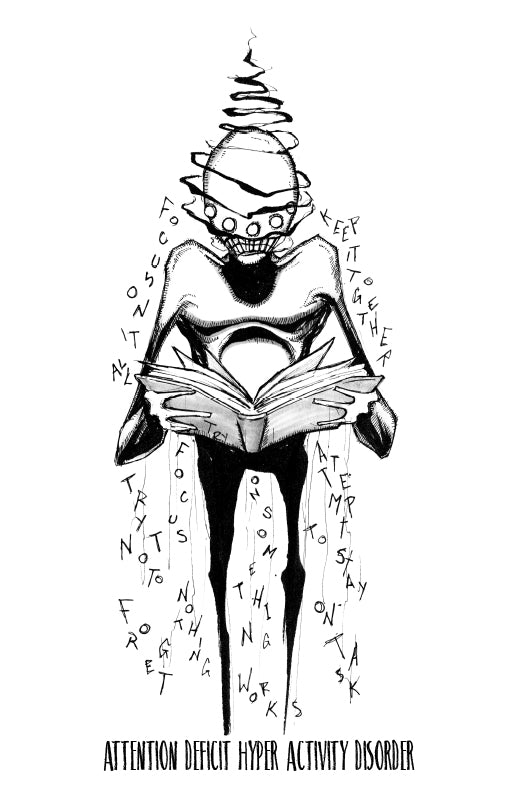 any means necessary shawn coss inktober illness adhd attention deficit hyper activity disorder