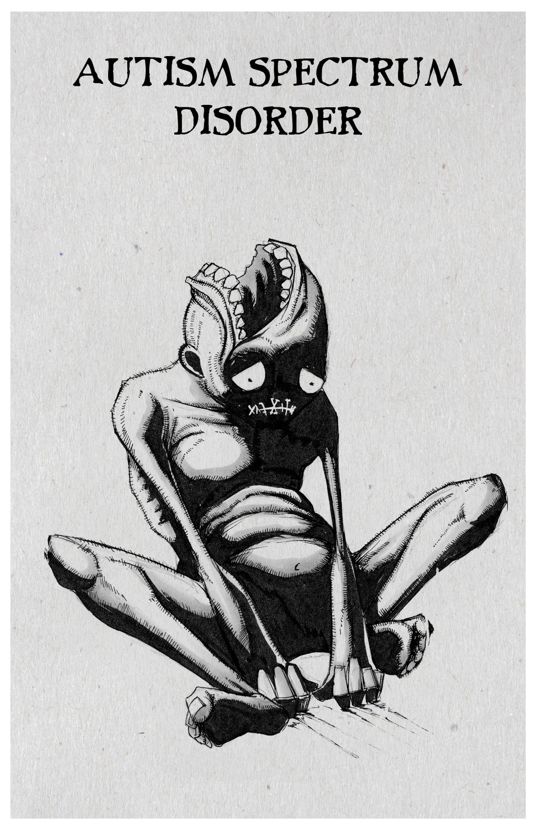 any means necessary inktober illness poster print autism spectrum disorder