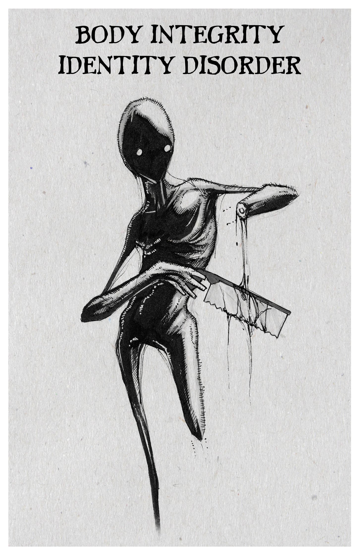 any means necessary inktober illness poster print biid body integrity identity disorder